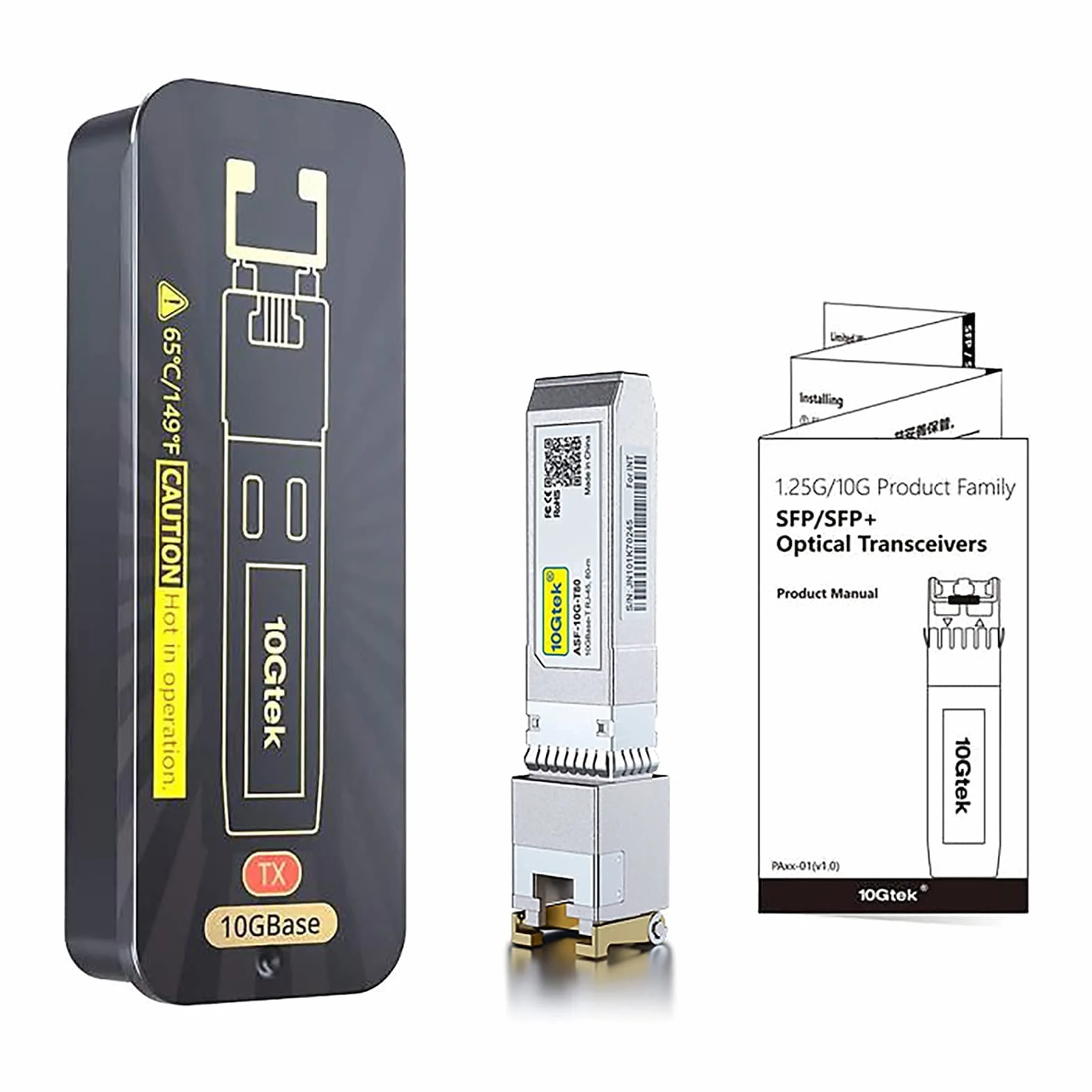 80-Meter 10GBase-T SFP+ to RJ45 Transceiver, RJ45 to SFP+ Copper Ethernet CAT.6a Module, Compatible for Cisco SFP-10G-T-80, Ubiquiti UniFi, Mikrotik, Netgear AXM766, D-Link