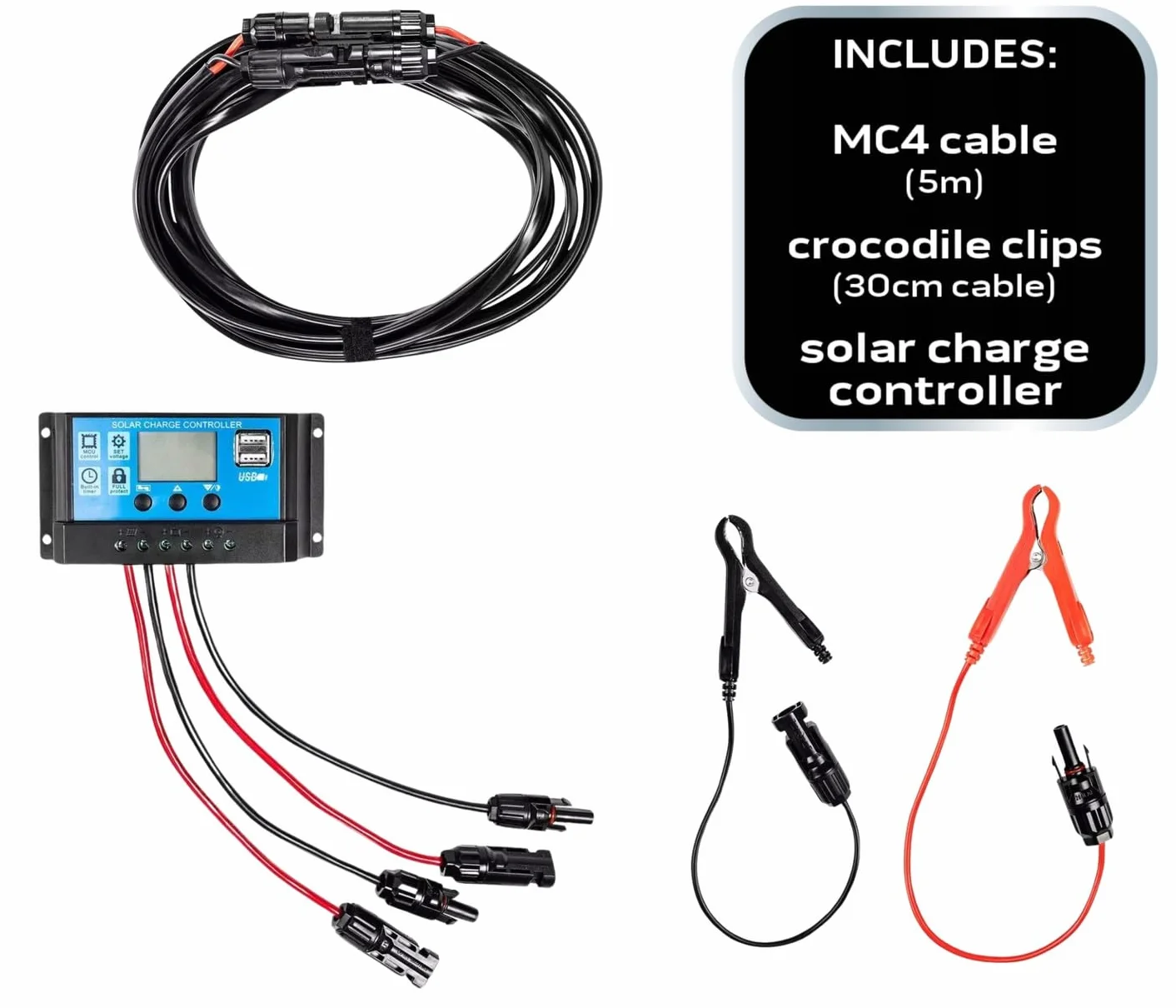 NEO TOOLS Przenośna ładowarka do paneli słonecznych, 100/120/140/200 W, ładowarka solarna; do ładowania urządzeń USB; przenośny powerbank, wodoodporny, kemping, survival (140 W)