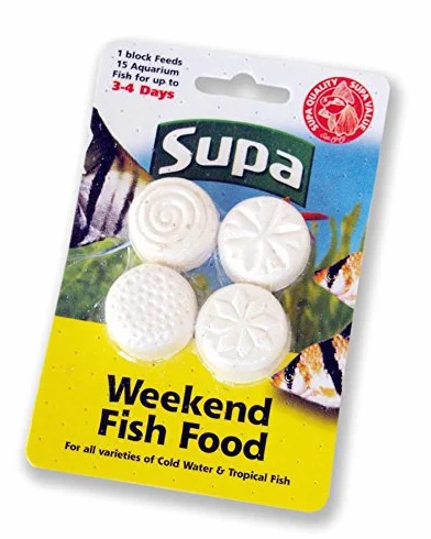 Supa akwarium weekendowe jedzenie dla ryb 4 x 6 g (opakowanie 12 szt.)