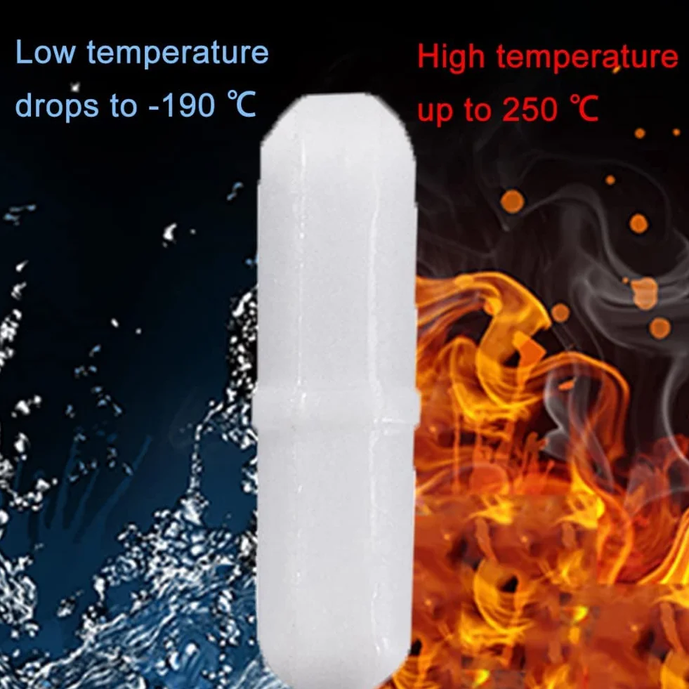 TsoLay 5 sztuk 30 mm / 1,2 cala PTFE Magnetic Stirrer Mixer Bar, biały, pręt magnetyczny, pręt do prasowania Lab Stir
