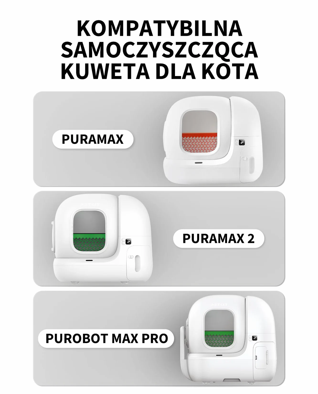 PETKIT Kurtyna Magnetyczna 2.0, do Samoczyszczących Kuwet dla Kotów PURA MAX 2 i PUROBOT MAX PRO, Pyłoszczelna, Redukuje Ślady Żwirku, Trwała, Łatwa do Czyszczenia