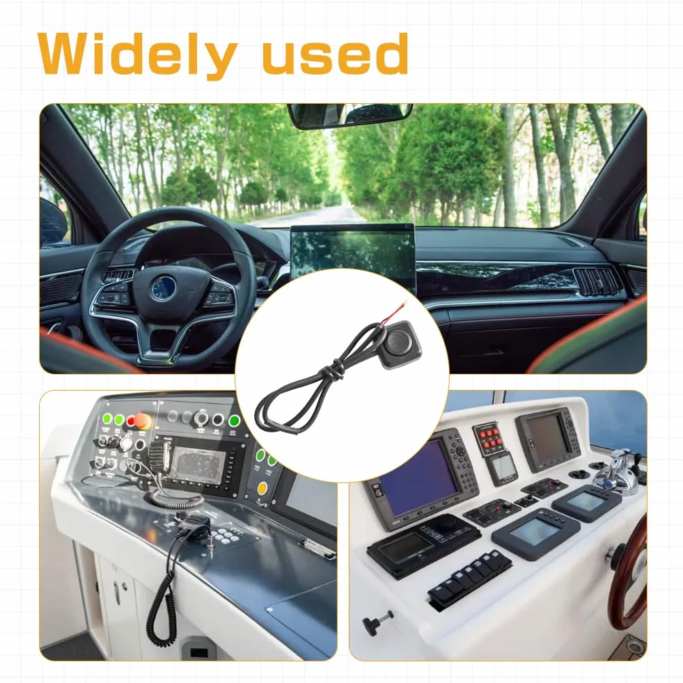 4 sztuki 12V/24V przekaźnik impulsowy z 30 cm kablem, gwizdki WŁ/WYŁ, impulsowy przycisk WŁ/WYŁ, mini przekaźnik do klaksonu samochodowego, sterowanie przemysłowe, eksperymenty elektroniczne