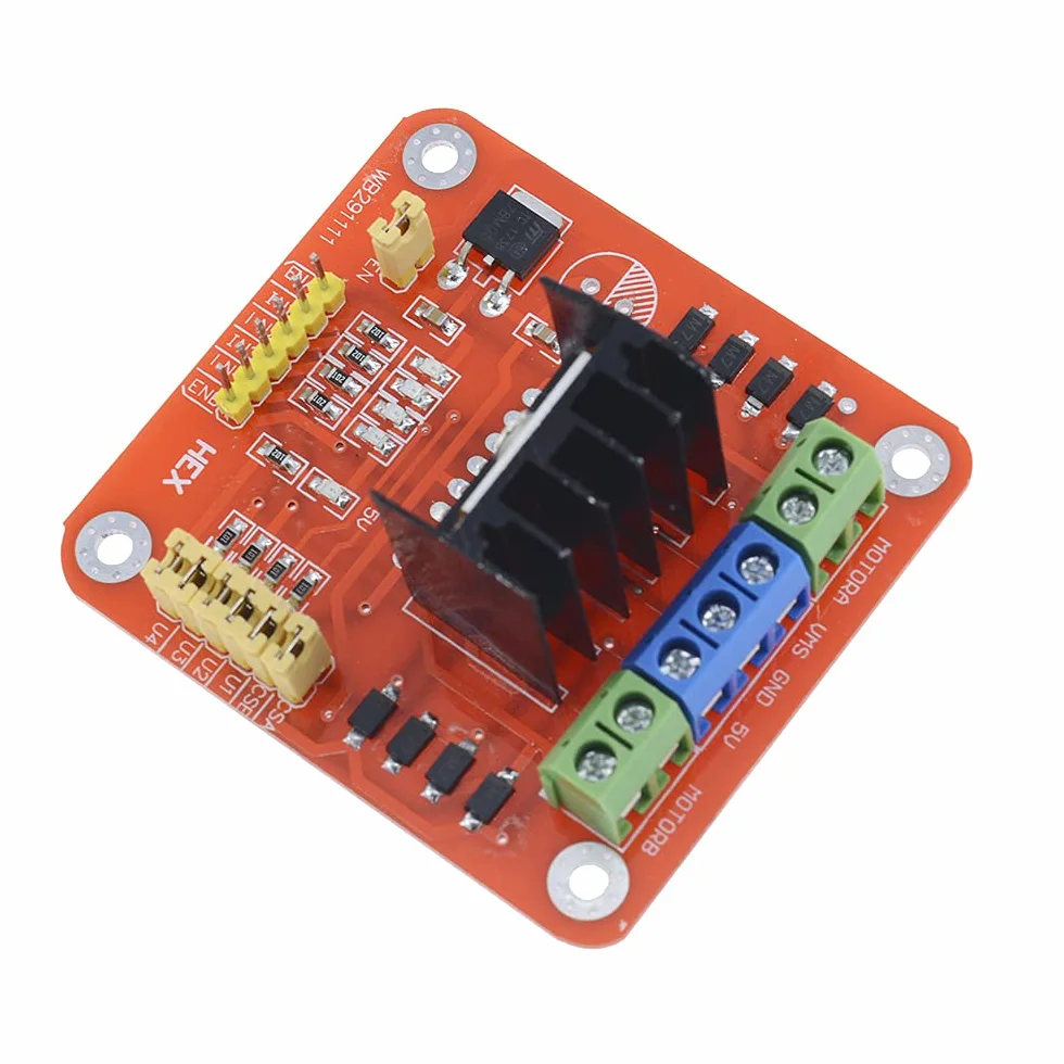 DollaTek L298N modu? sterownika silnika pr?du sta?ego podwójny mostek H silnik krokowy DC do Arduino PIC AVR