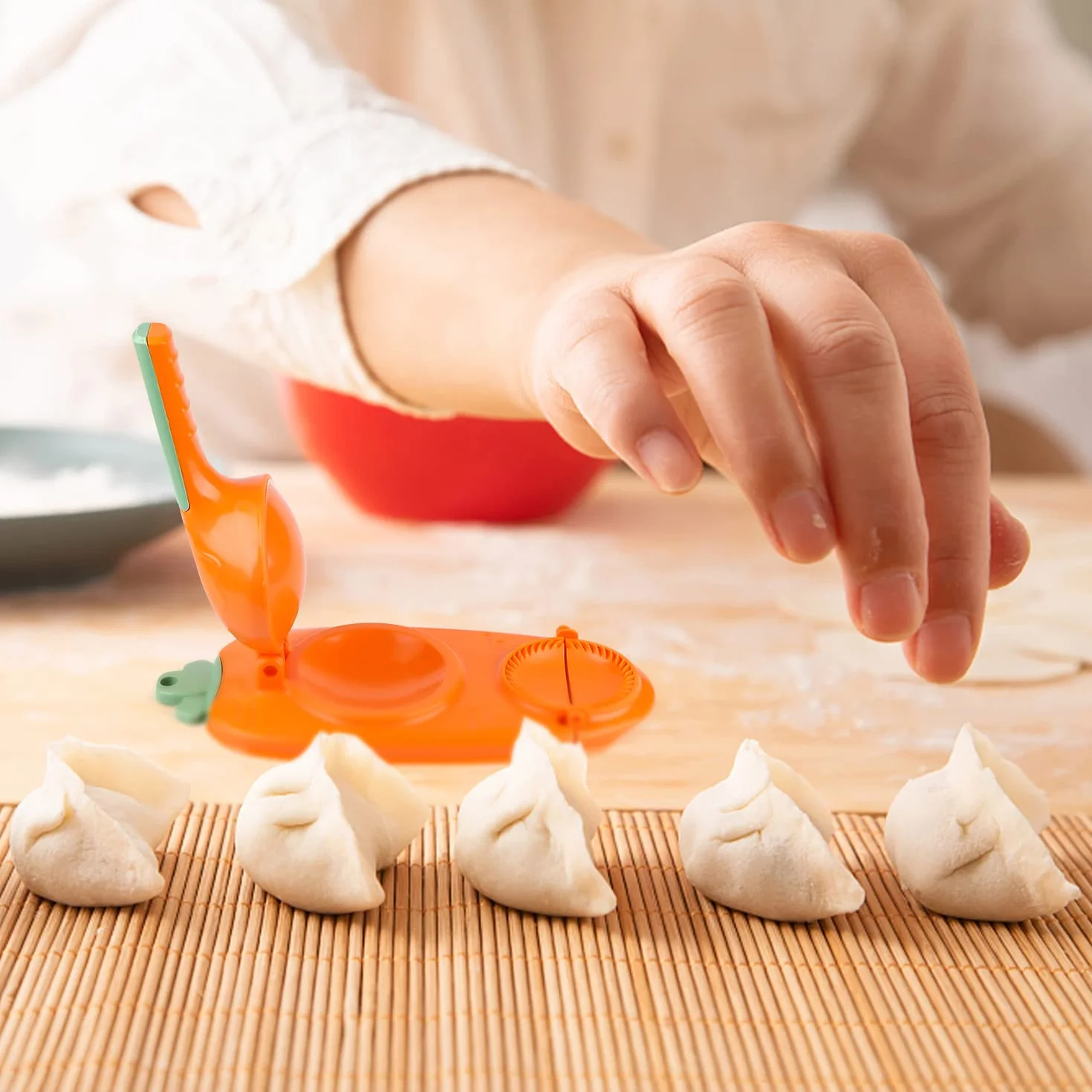 Maszynka do pierożków 2 w 1, ręczna prasa do ciasta i ravioli