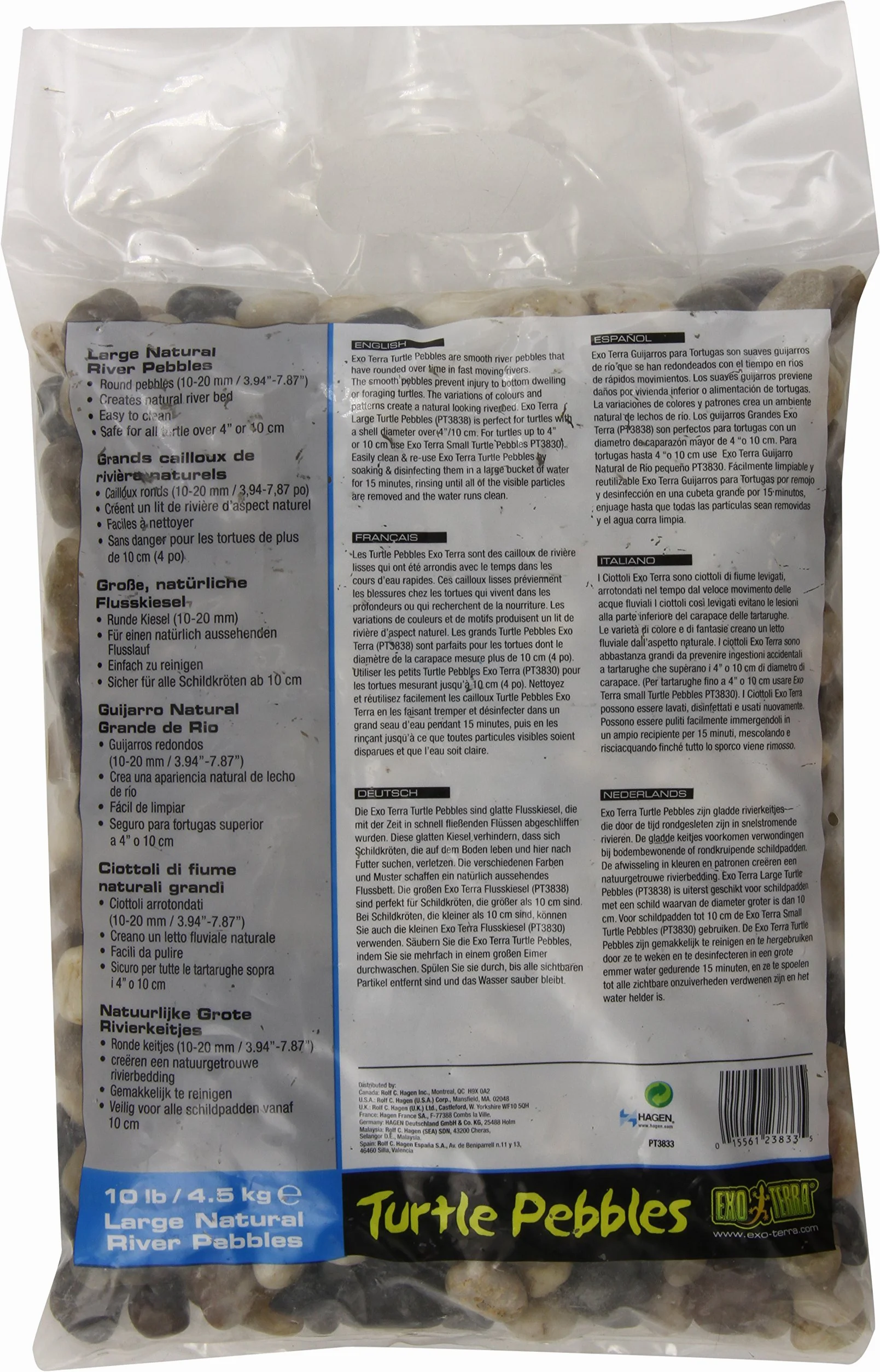 Exo Terra Kamyczki żółwiowe 4,5 kg, 10-20 mm