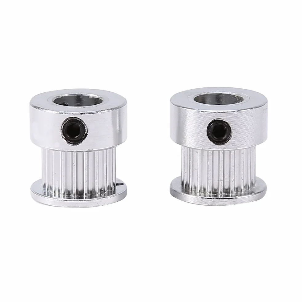 2 szt. aluminiowe koła zębate pasa rozrządu 20 ząbków kołnierz synchroniczne koło 8 mm otwór do drukarki 3D
