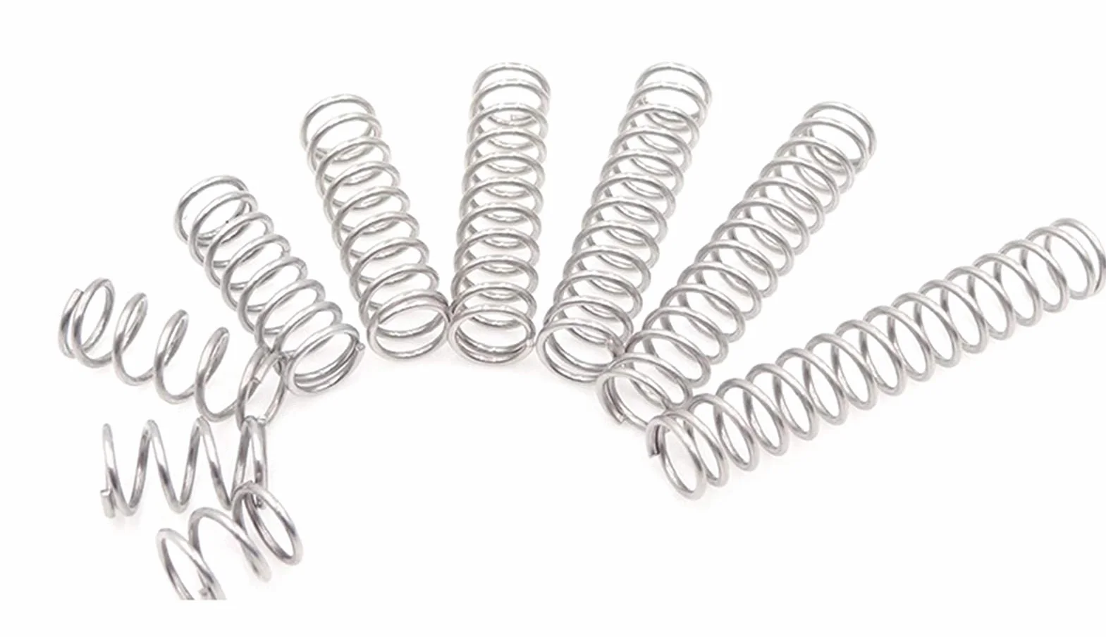 Zestaw sprężyn kompresyjnych, 15 różnych rozmiarów, 225 szt. mini sprężyn ze stali nierdzewnej do napraw, długość od 1 do 3 cm, średnica wewnętrzna od 0,4 cm do 0,6 cm, długość 10 mm - 30 mm,