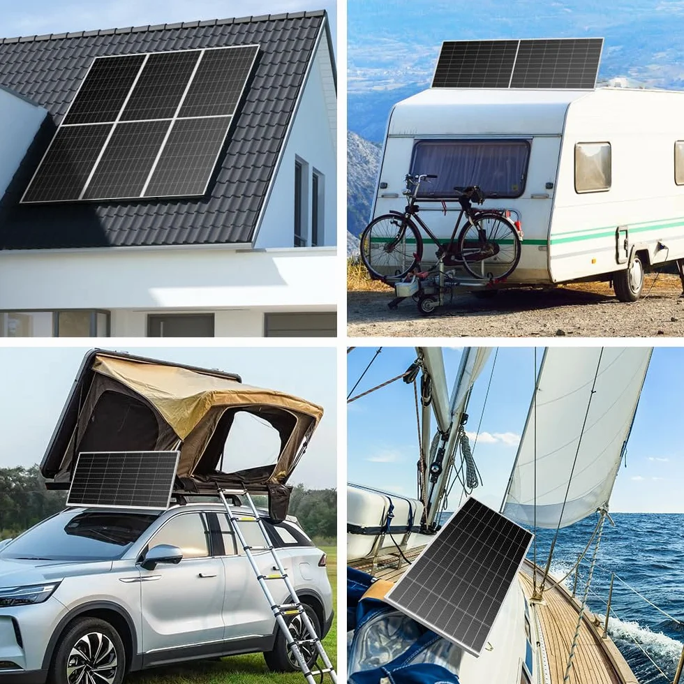 DOKIO Panel słoneczny 200 W 18 V monokrystaliczny moduł solarny do kampera