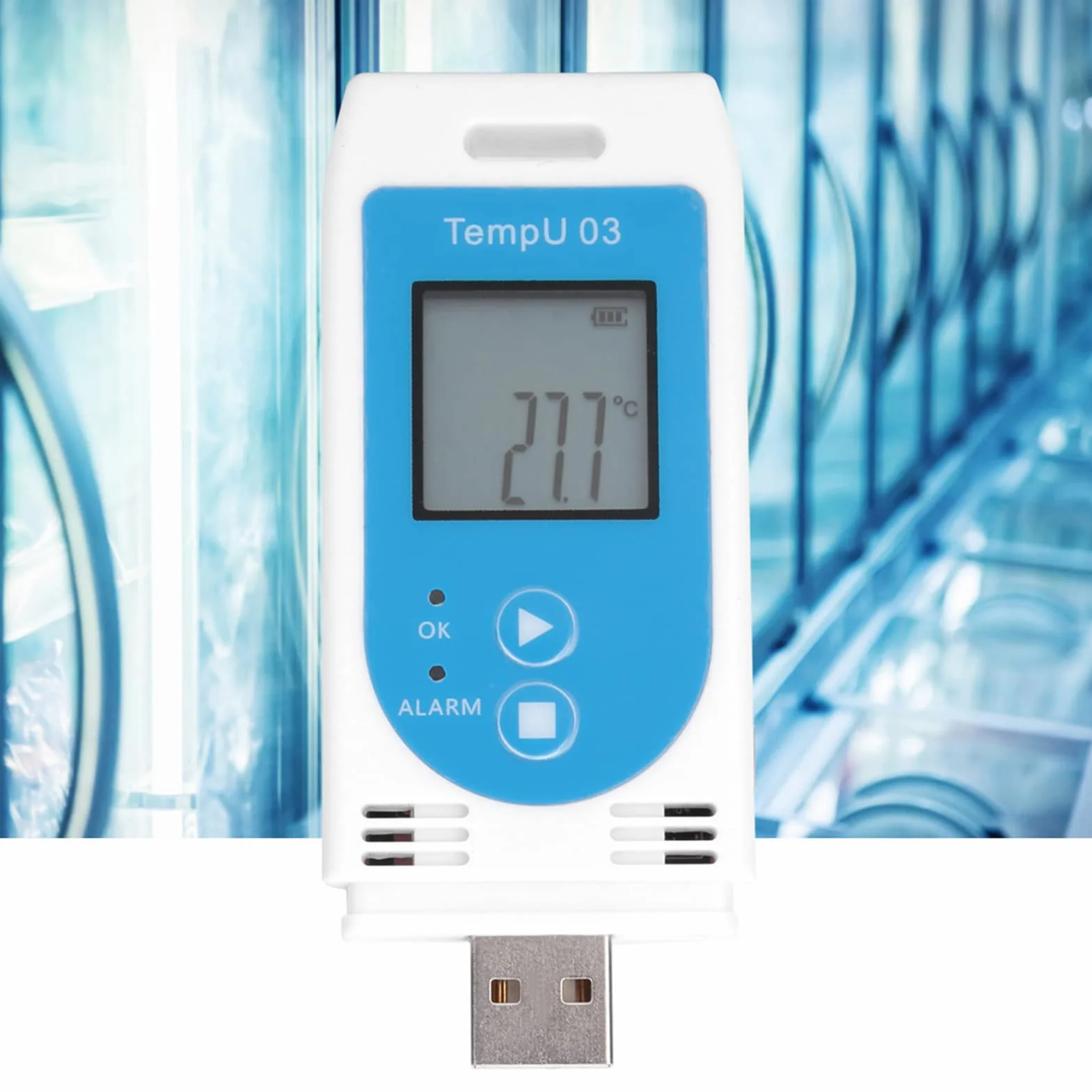 Rejestrator Danych Temperatury i Wilgotności USB LCD GSP do Magazynu Łańcucha Chłodniczego
