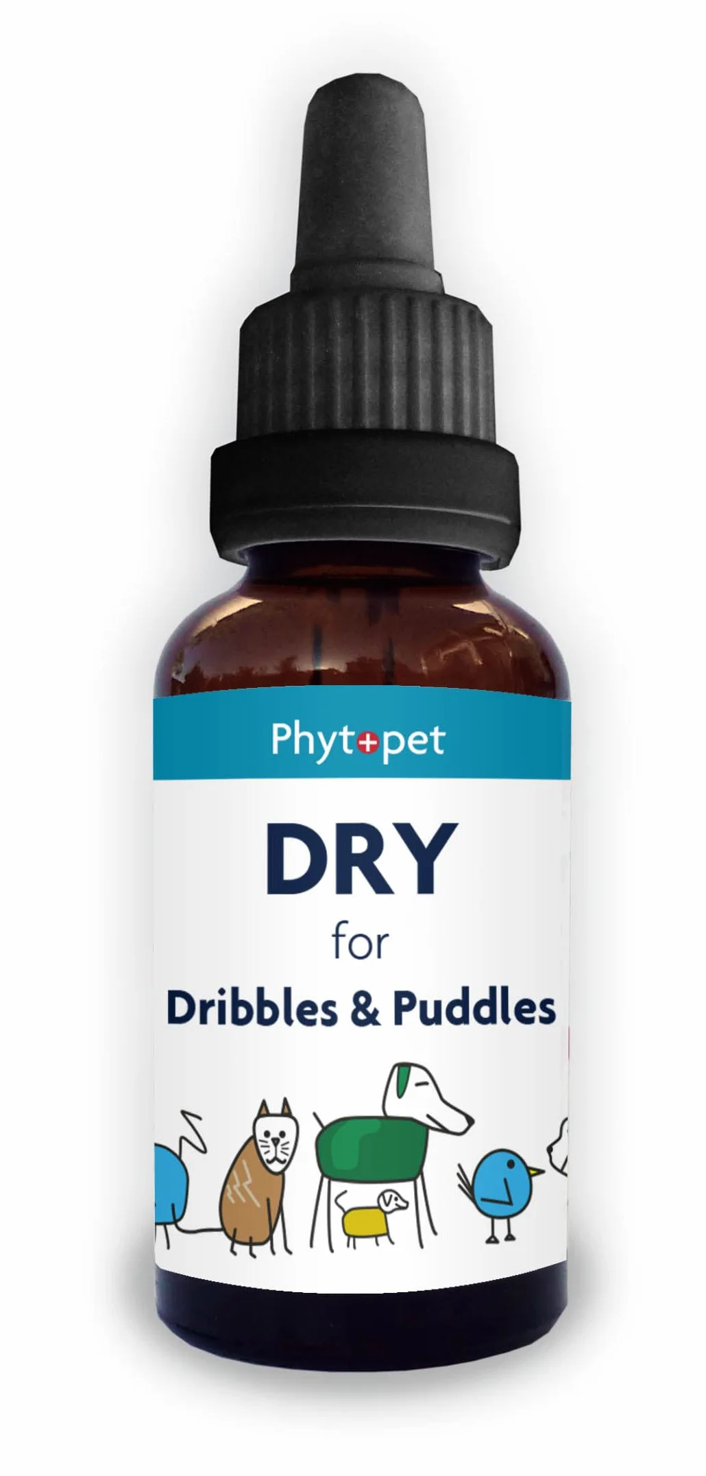 Phytopet Suchy | 30 ml | 100% naturalny środek ziołowy | kapie, kałuże i nietrzymanie moczu | dla psów, kotów, ptaków, koni, zwierząt domowych |
