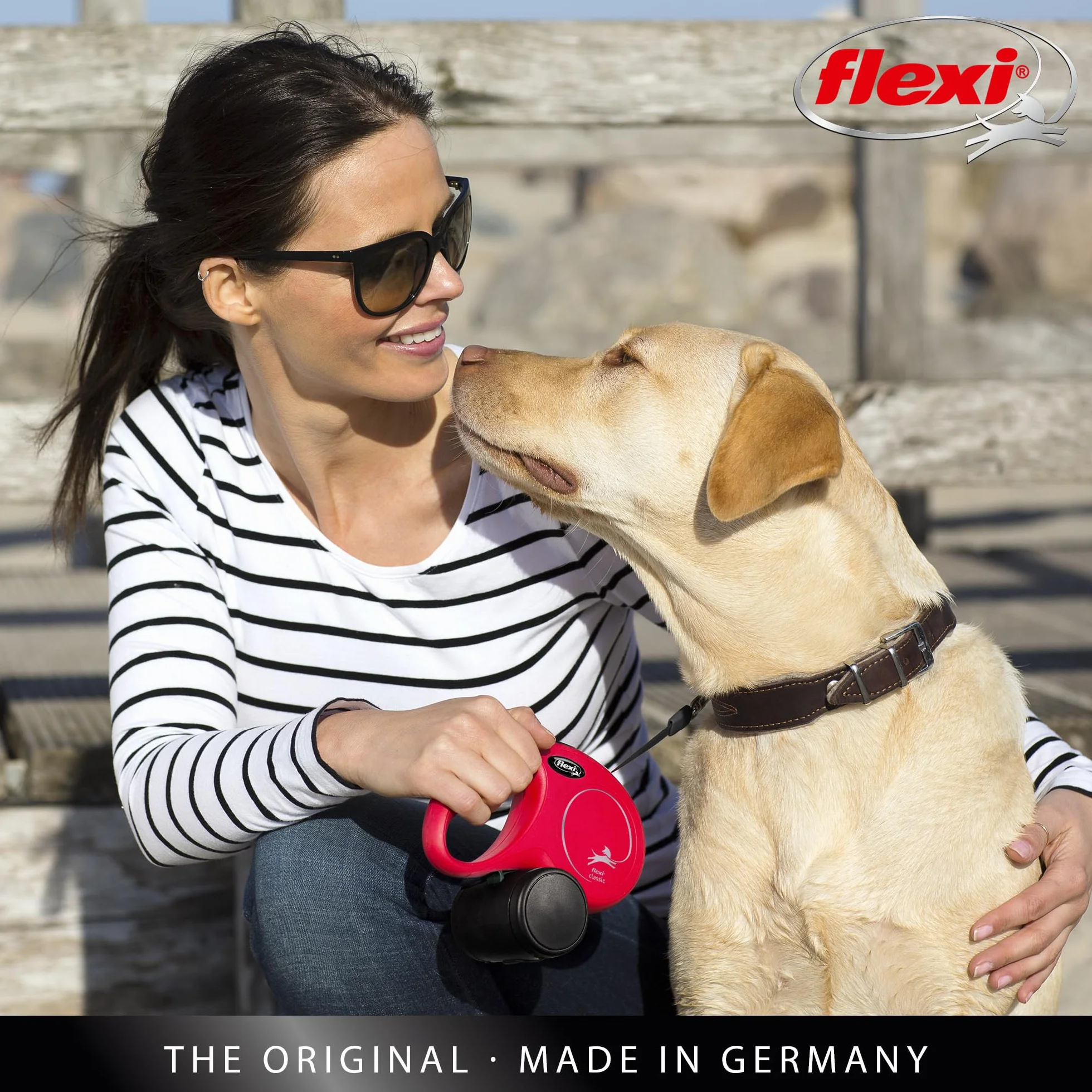 flexi Classic S pasek 5 m oliwkowo-zielony, smycz zwijana dla psów do 15 kg