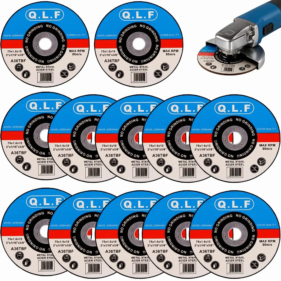 Tarcza tnąca do metalu 76 mm stal nierdzewna 1,2 mm 12 sztuk