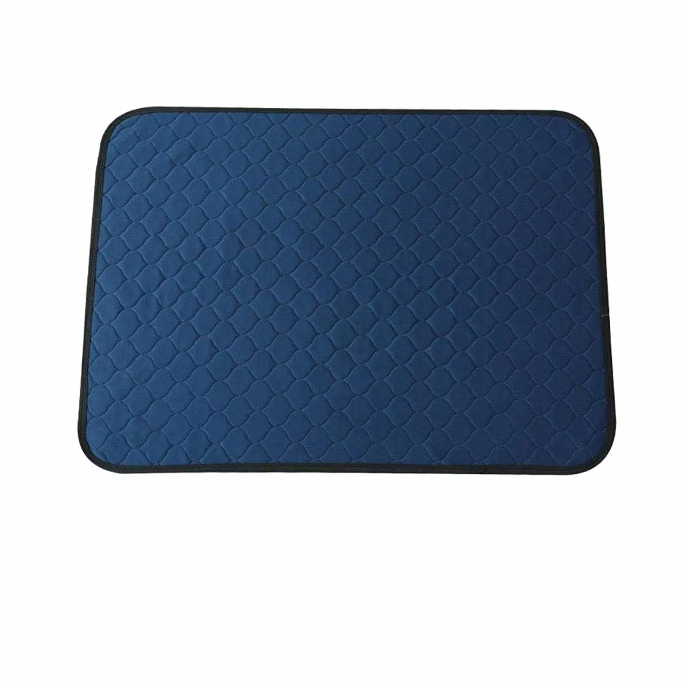 Podkładki treningowe dla zwierząt domowych kot pies toaleta szkolenie wee Pad szczeniak piddle mata trener toaleta zmywalne 4 szt. 60 x 45 cm niebieski B