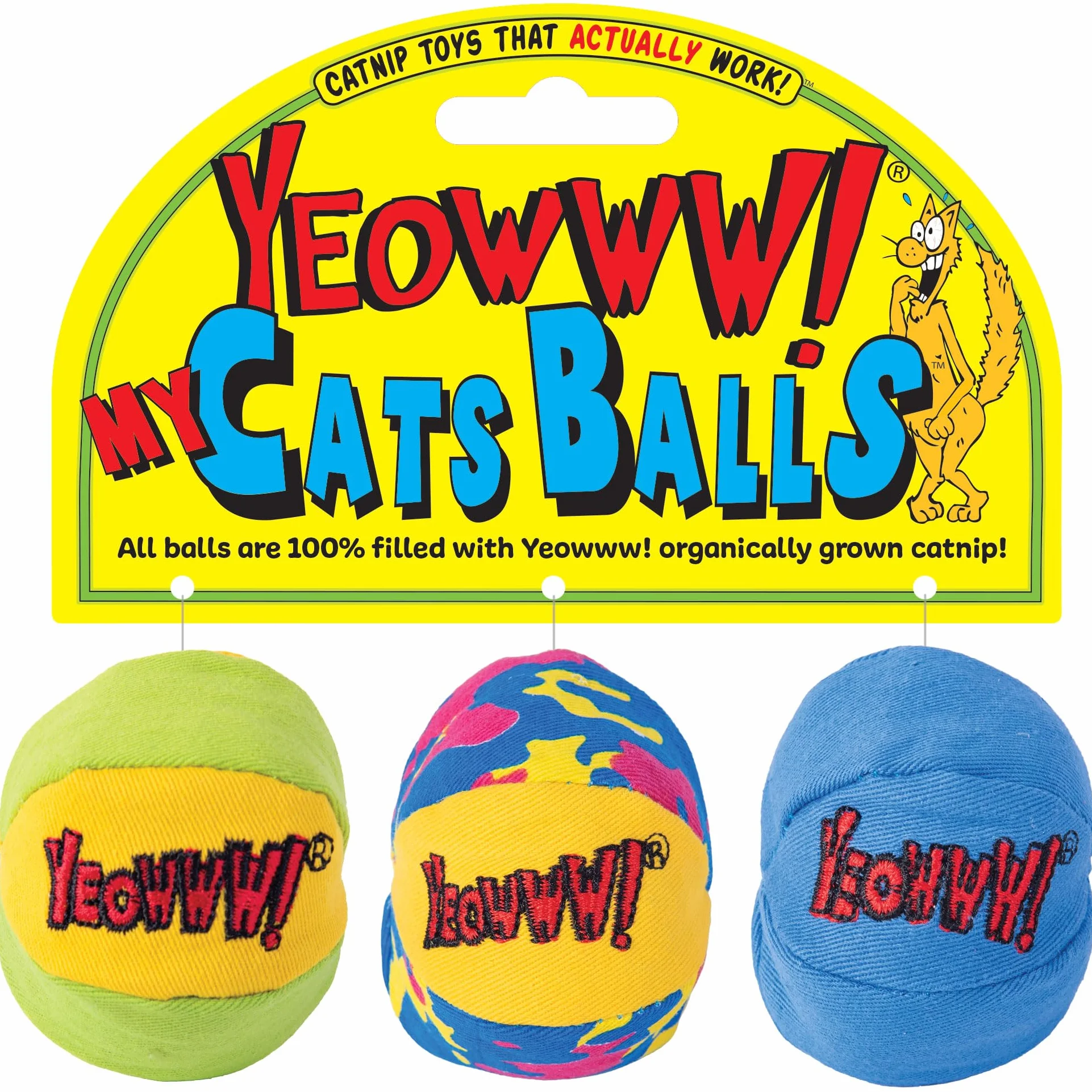 Rosewood 63409 zabawka dla kota My Cats Balls, 3 sztuki w opakowaniu