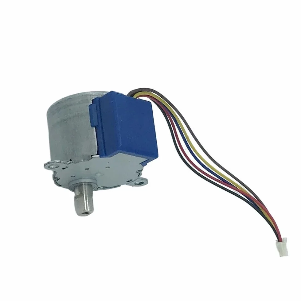 GTPBAO ruch mikro 5V DC mały silnik krokowy zwalniający 4-fazowy 5 przewodów 7,3 mm wał 24BYJ-48 przekładnia silnik krokowy 24 x 19 mm prowadnica z przekładnią