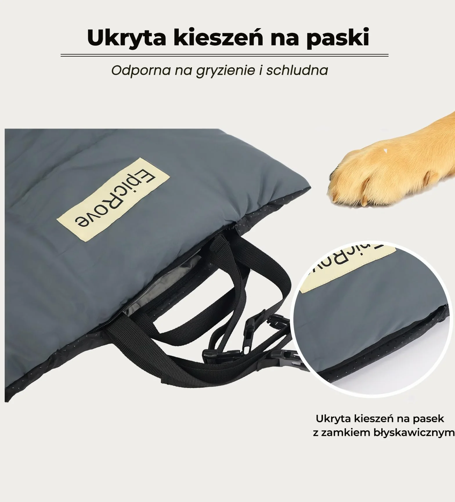 Mata dla psa wodoodporna i antypoślizgowa, 110 × 68 cm, składana i prana w pralce – idealna do domu, podróży, ogrodu i bagażnika samochodu