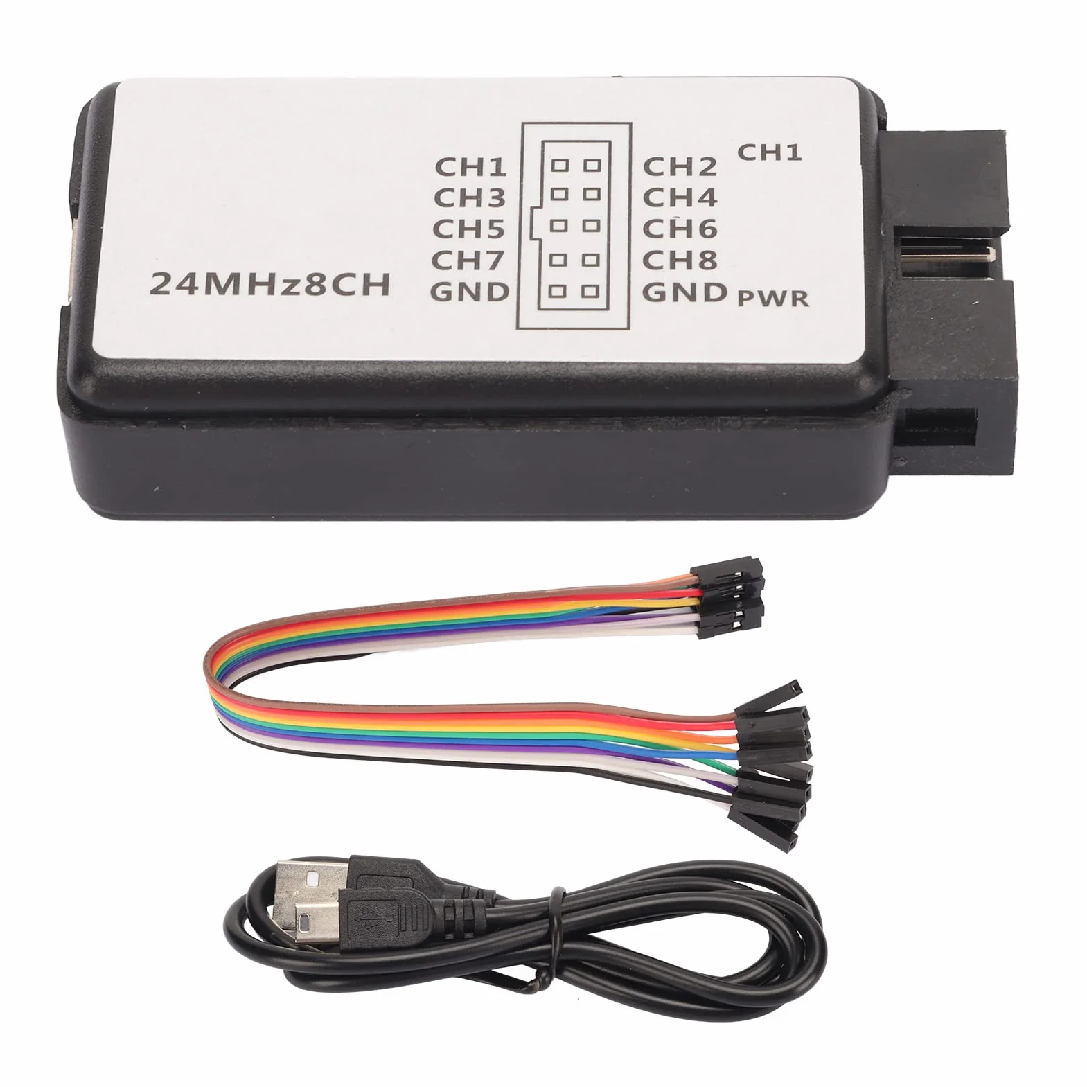 8-kanałowy Analizator Stanów Logicznych 24MHz USB 10 Miliardów Próbek z Buforowaniem