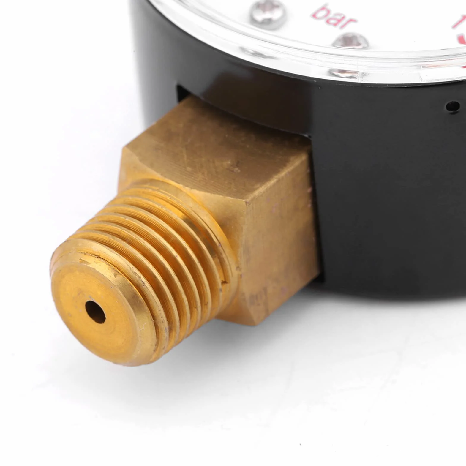 2 szt. Manometr Gwintowy BSPT 0 do 15 Psi (0 do 1 bar) Manometr z podwójną skalą Mini Manometr Niskiego Ciśnienia do Powietrza, Wody i Oleju