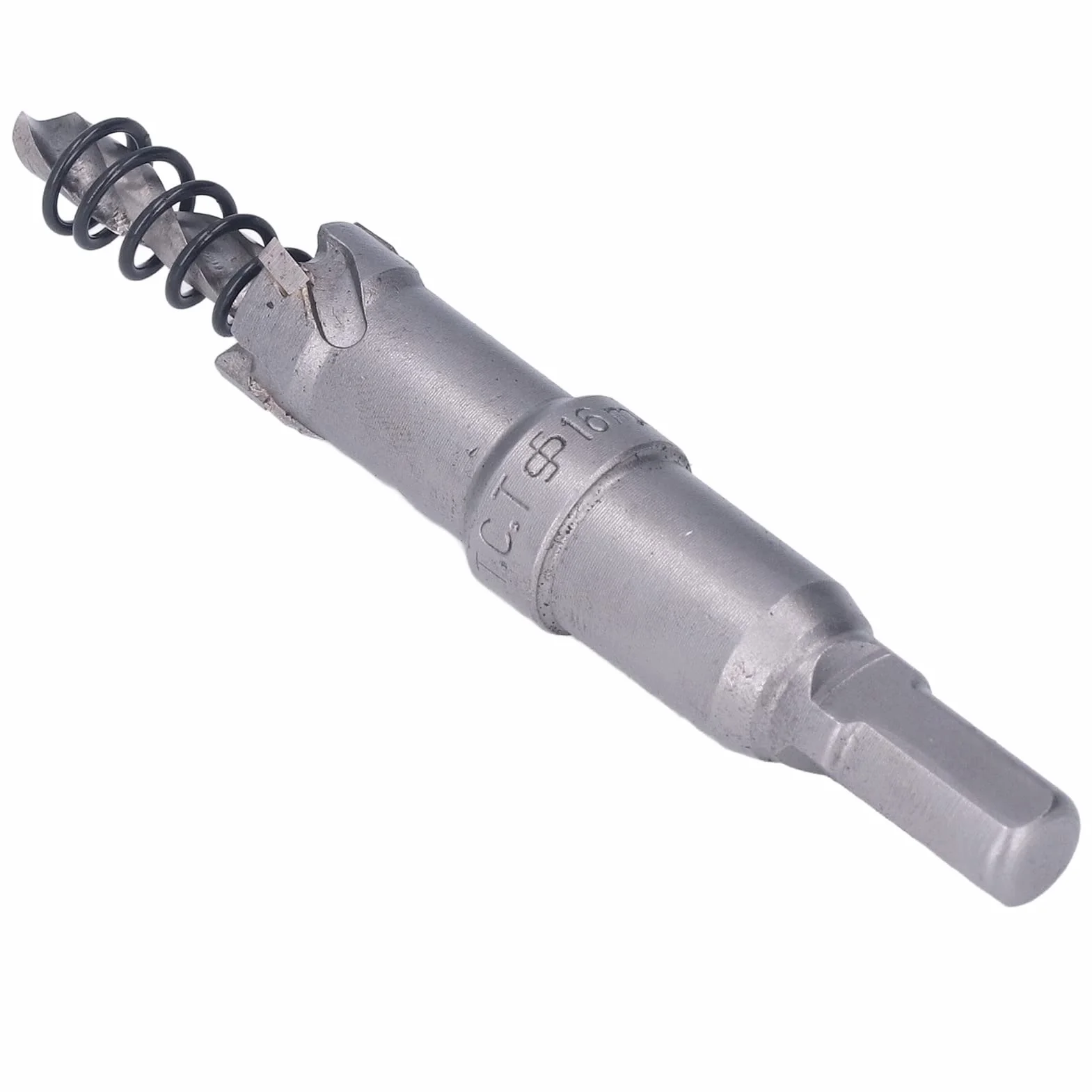 Otwornica 16-20mm Otwornica z węglików spiekanych Bit TCT Gruby zestaw do wycinania otworów w metalu z wiertłem rdzeniowym z kluczem sześciokątnym (16mm)