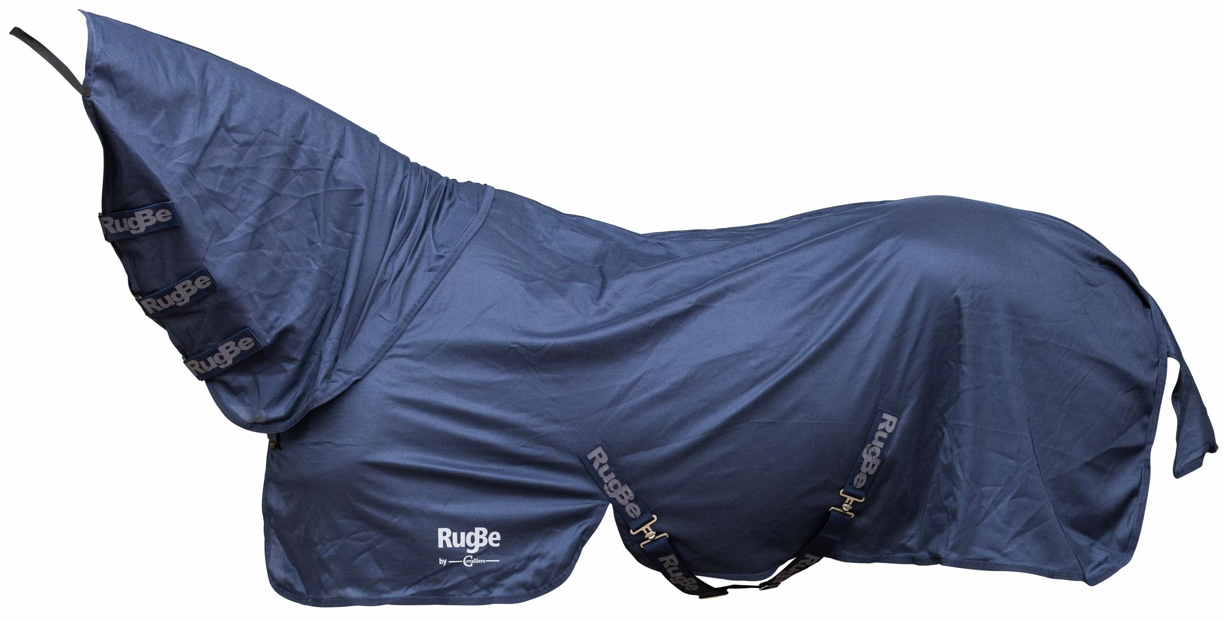 Covalliero Derka na muchy RugBe SuperFly, derka na konia, jeździecka, granatowa, 105 cm, 155 cm, koń, można prać w pralce w 30°C