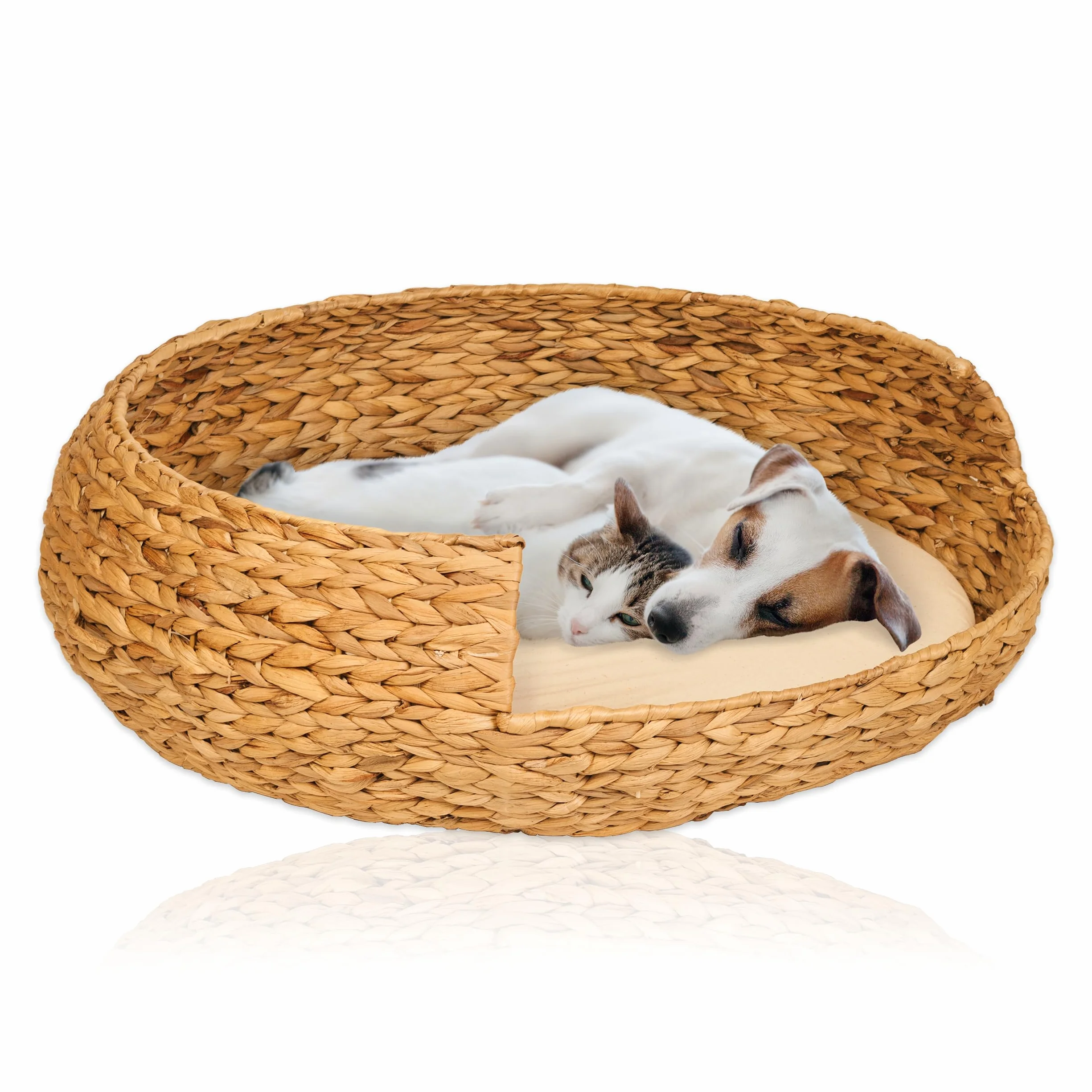 Lycce Legowisko dla psa legowisko dla kota opal hiacynt wodny naturalny rozm. 4 (Ø 70 cm)