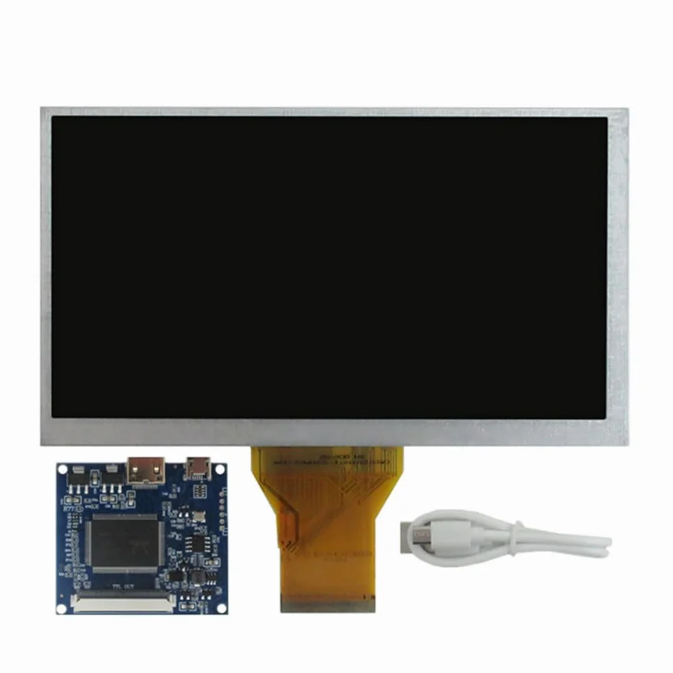 6,5 cala, 800 x 480, uniwersalny, przenośny, wyświetlacz LCD, mini HDMI, 5 V, płyta sterująca sterownikiem, Raspberry Pi PC, komputer, monitor drugi ekran.