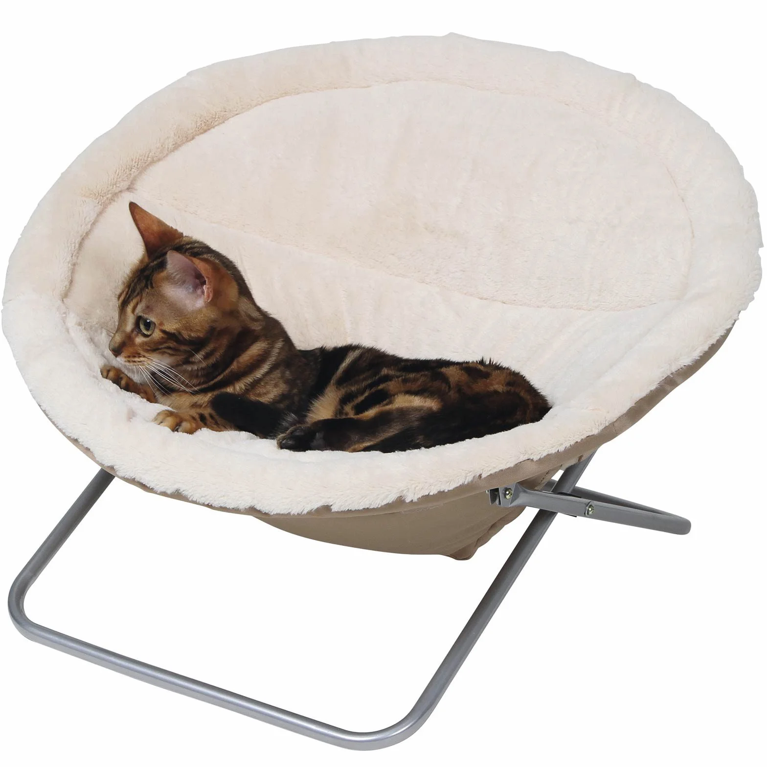 Kerbl 82640 Leżak Alice, średnica 58 cm, wysokość 36 cm, beżowy