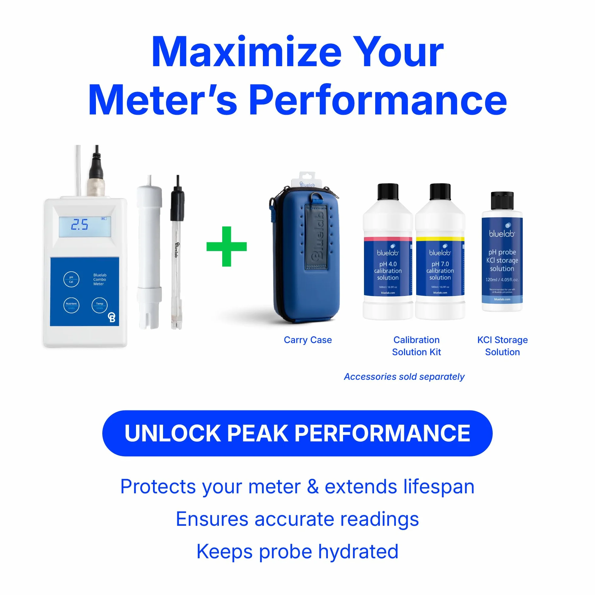 Bluelab Combo Meter System Testujący Gospodarstwa Domowego, Wielokolorowy, 14.48 x 7.62 x 3.78 cm