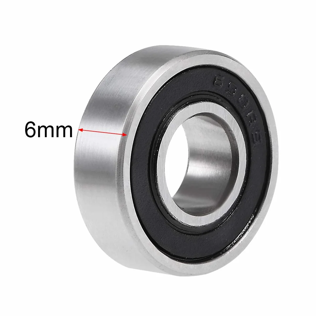 łożysko kulkowe 698-2RS 8x19x6 mm podwójnie uszczelnione chromowane