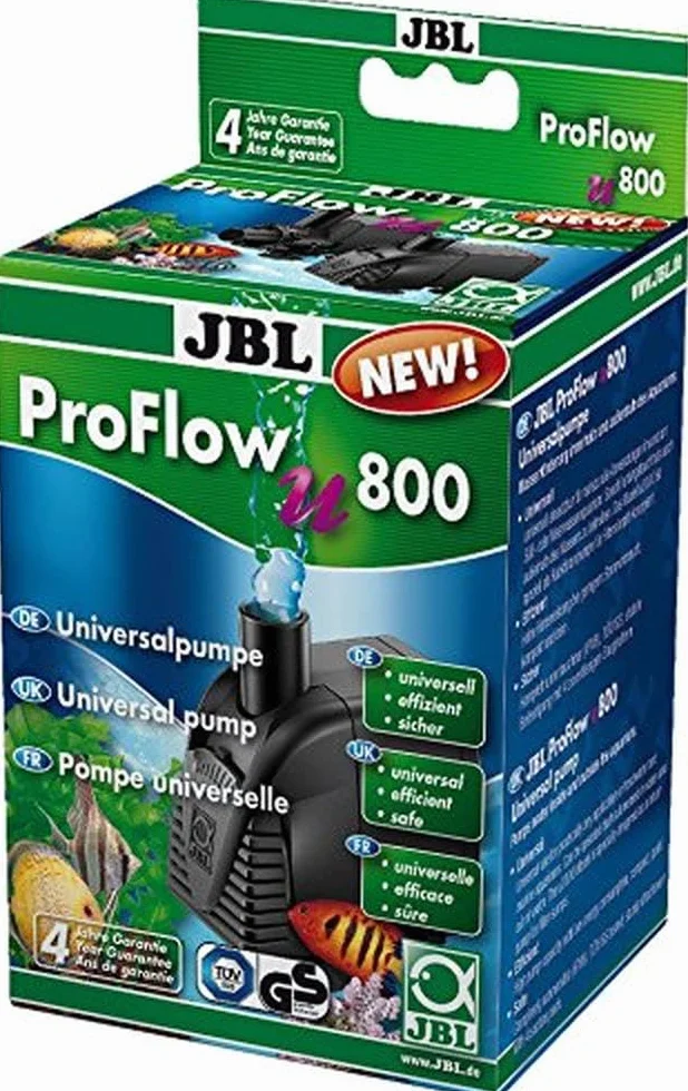 JBL ProFlow u800 60583 uniwersalna pompa o pojemności 900 l/h do cyrkulacji wody w akwariach i terrariach