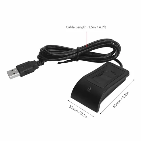 Czytnik Linii Papilarnych, Zwarta Konstrukcja Kalibracja 360 Stopni Funkcja Rozpoznawania DC3.3V Czytnik Linii Papilarnych USB do Komputera