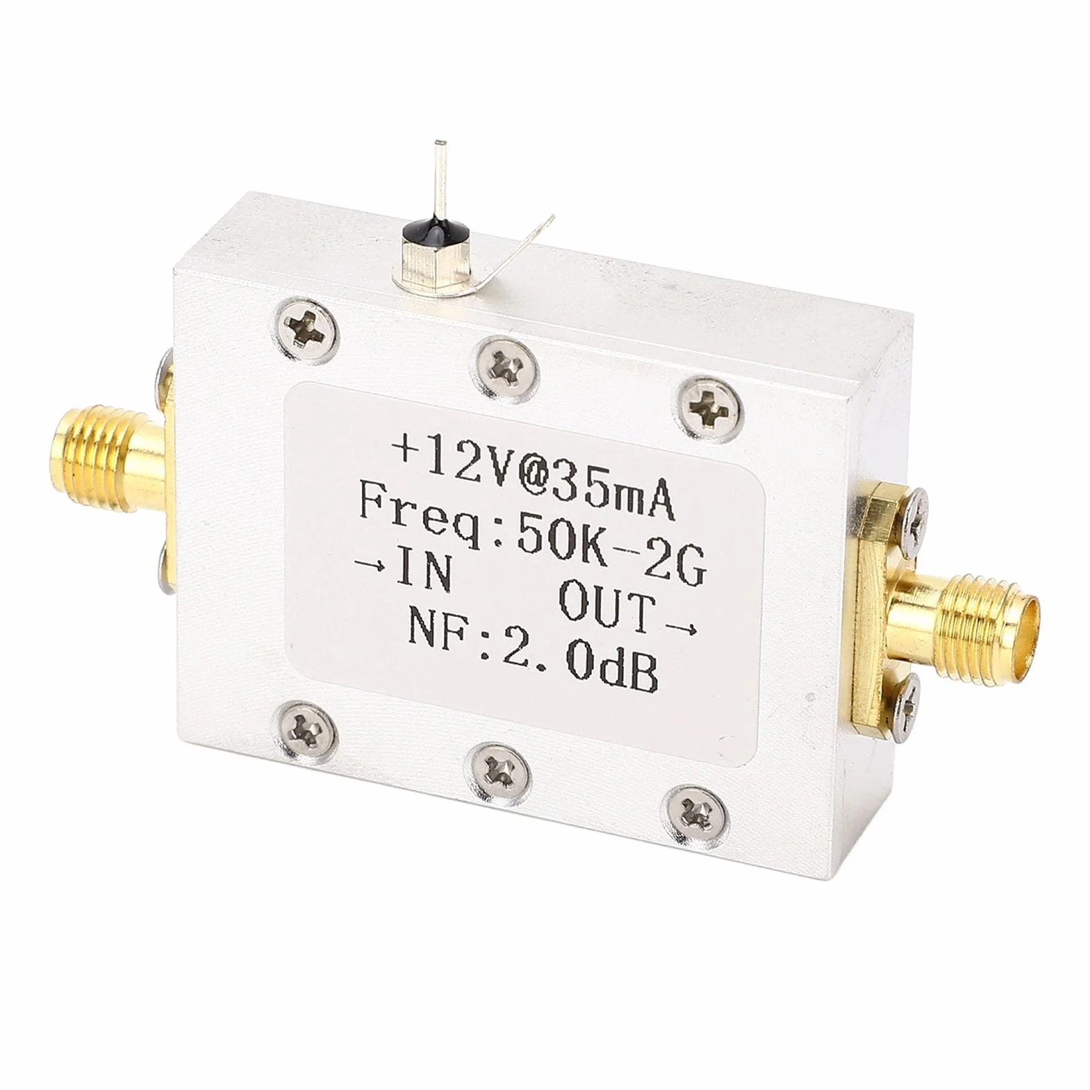 Wzmacniacz szerokopasmowy LNA 50 K do 2 GHz High-Gain