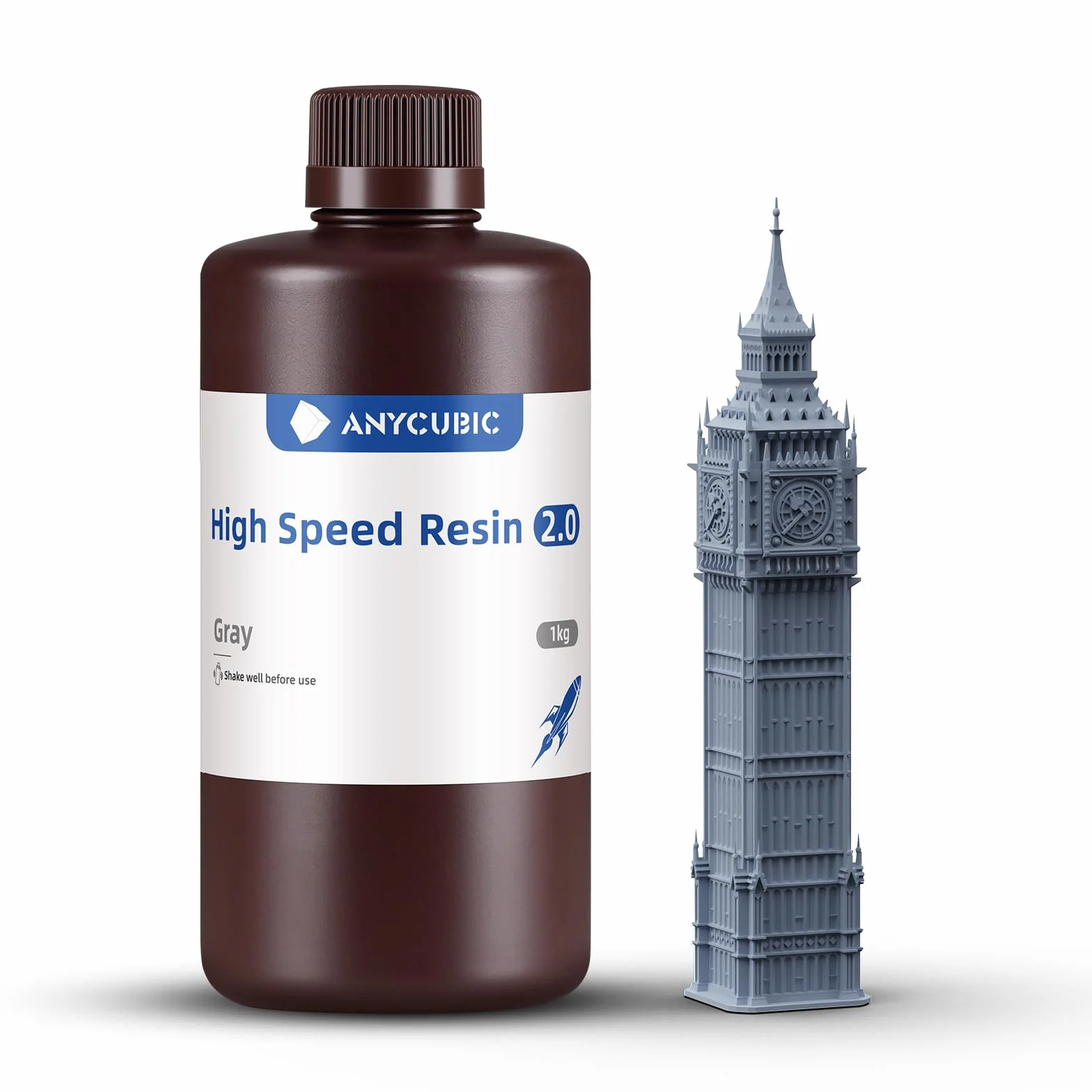ANYCUBIC 2.0 High Speed drukarka 3D Resin 1000g do Photon Mono M5s/M7 szara