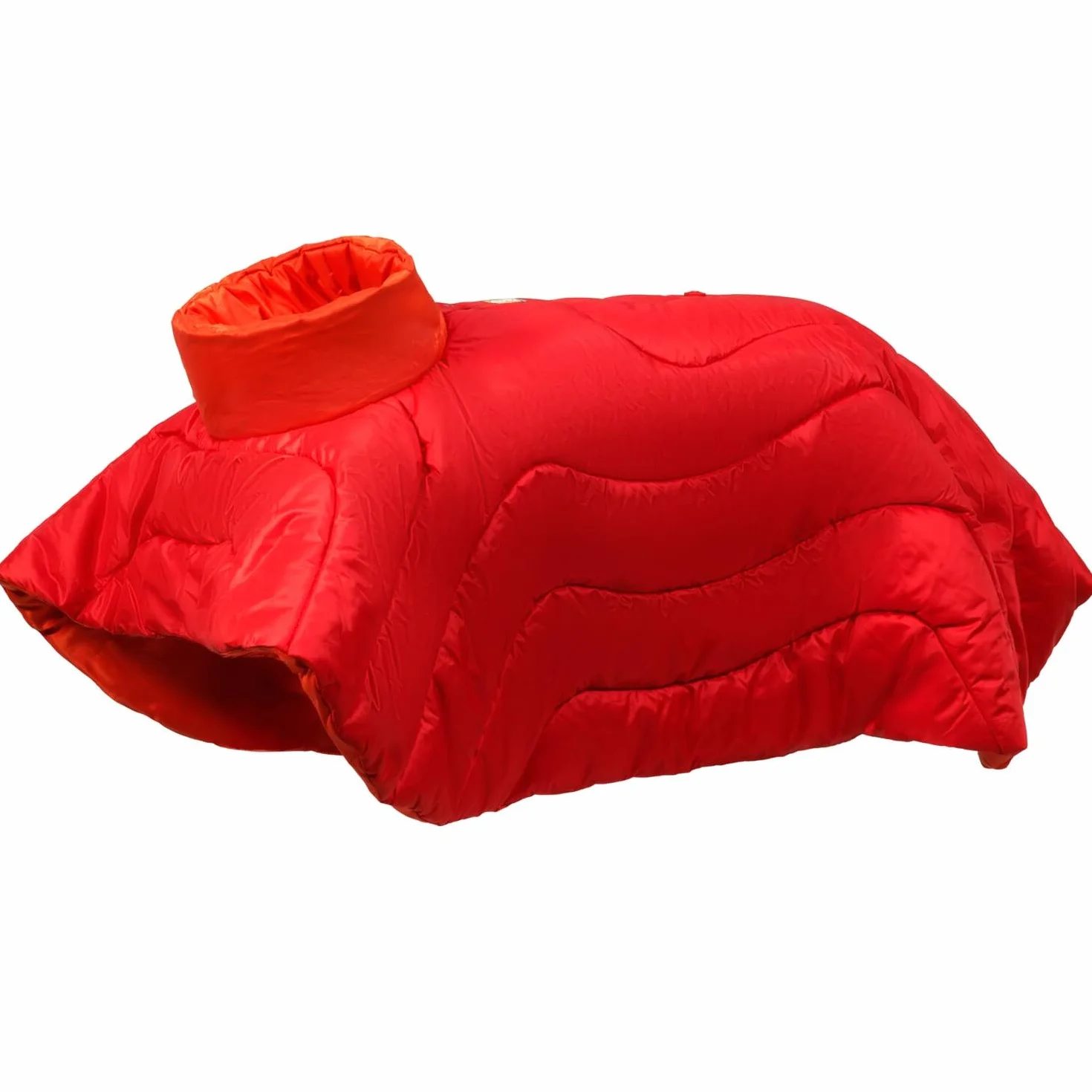 RUFFWEAR Palisades Ponczo do spania, śpiwór dla małego psa, lekka kurtka dla zwierząt domowych, na kemping, zimowe ciepło, czerwona porzeczka, rozmiar S