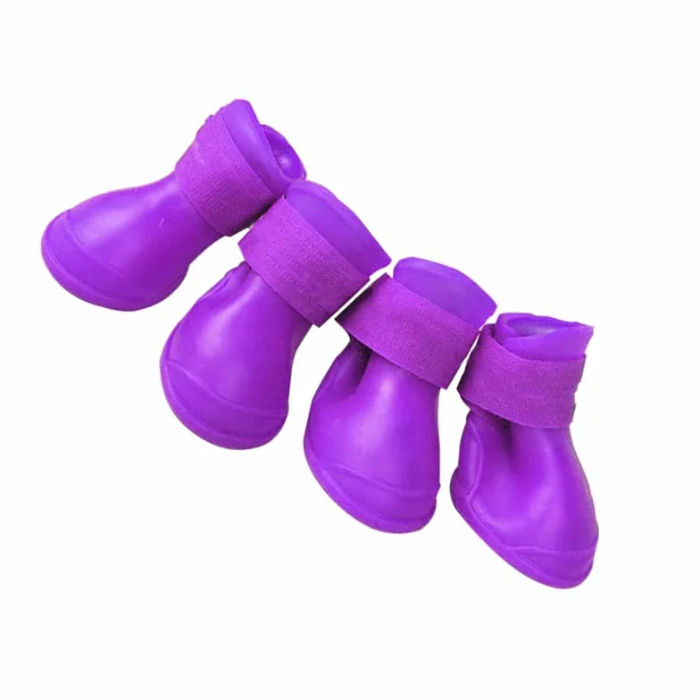 Buty dla Psów, 4PCS S DOG BOTS Buty do Gorącego Chodnika z Zagęszczonym Bez Poślizgu Lekkie Miękkie Wodoszczelne na Deszcz (S)