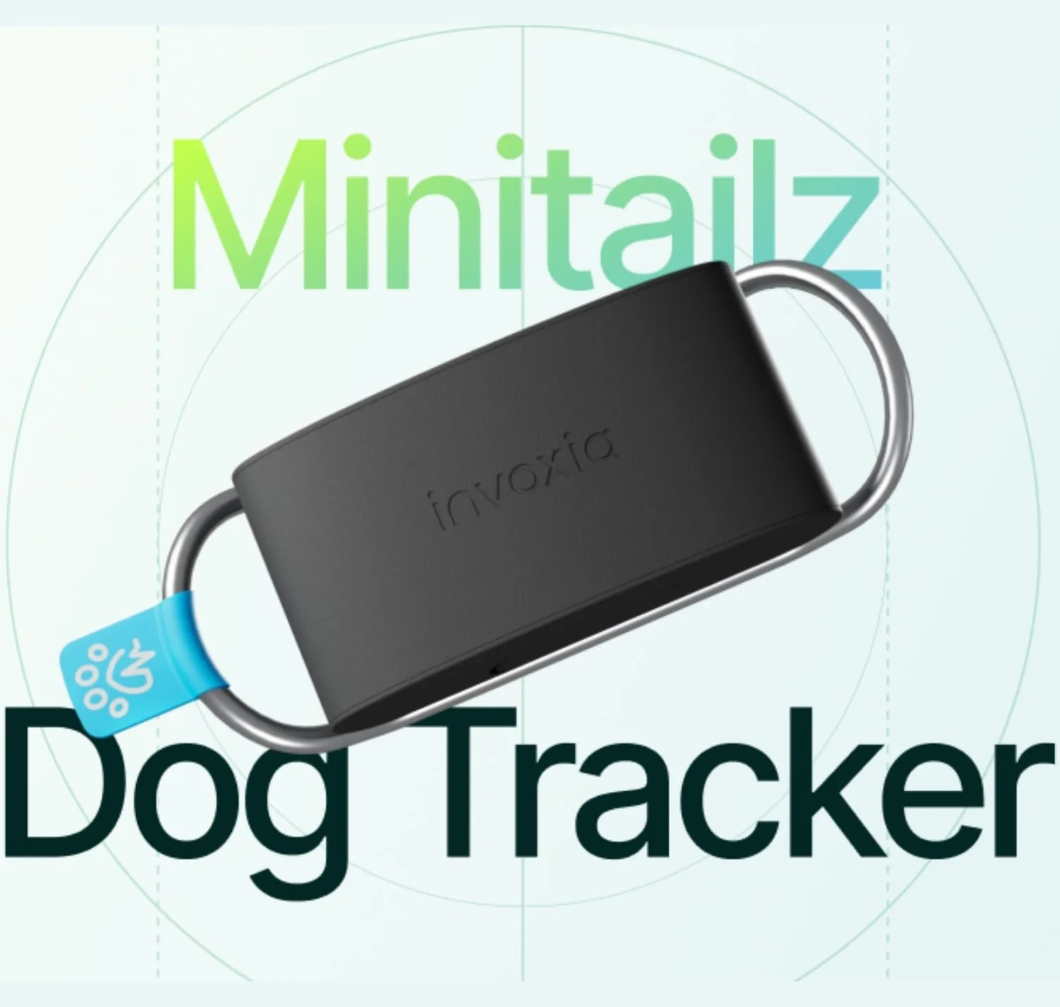 Invoxia Minitailz Gps Lokalizator, Czarny, S-XL