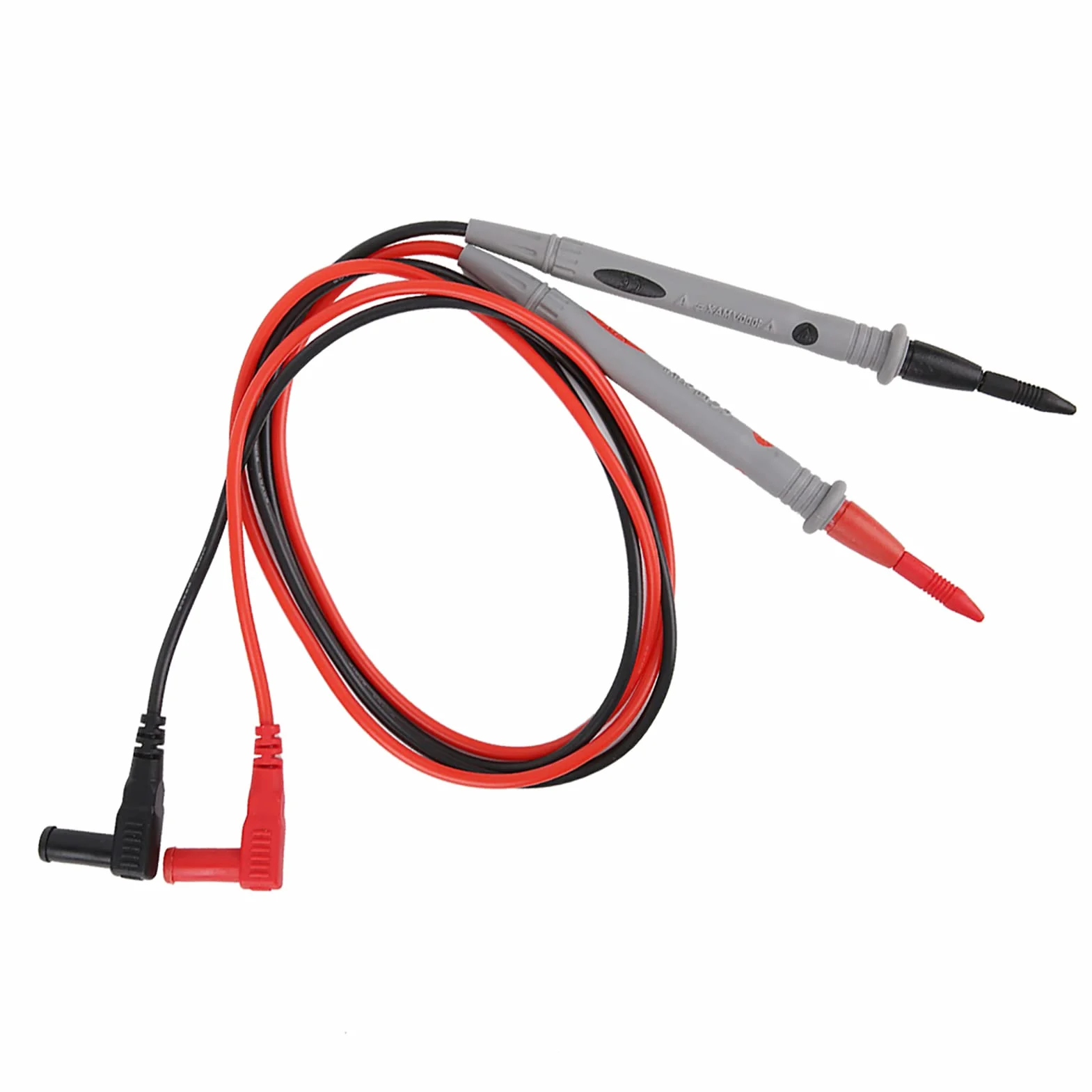 2 sztuki zestaw przewodów pomiarowych do multimetrów elektrycznych z silikonu AC/DC 1000V zestaw przewodów do testowania pojazdów zestaw przewodów pomiarowych elektryka tester 20A