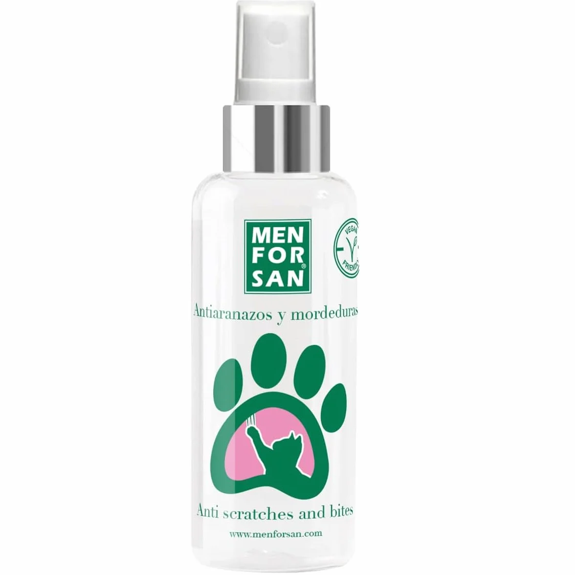 Spray przeciw zadrapaniom i ugryzieniu Koty MENFORSAN - 60ml - Naturalny produkt edukacyjny dla kotów