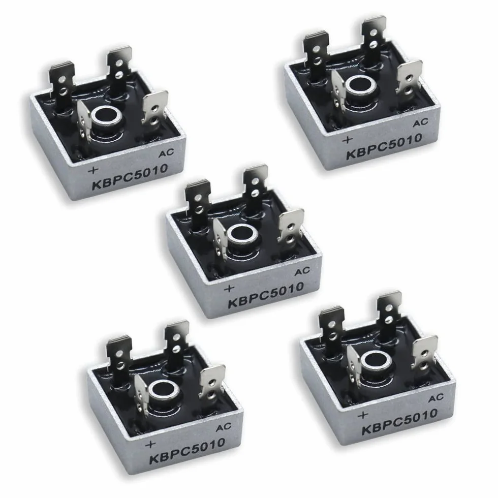 Prostownik Mostowy KBPC5010 50A 1000V Jednofazowy z Metalową Obudową