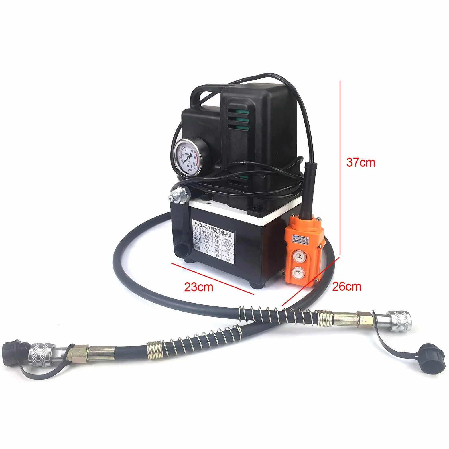 Elektryczna pompa hydrauliczna z zaworem magnetycznym, wysokie ciśnienie, agregat hydrauliczny