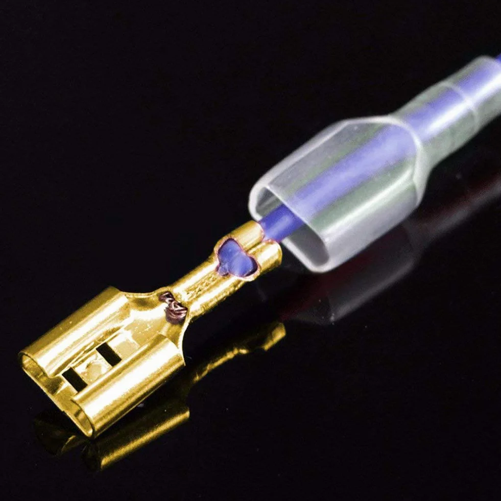 Zestaw 720 sztuk płaskich tulejek wtykowych, 2,8 mm, 4,8 mm, 6,3 mm, męskie, żeńskie, wtyki kablowe, płaskie wtyki, końcówki kablowe, końcówki kablowe, z tuleją izolacyjną