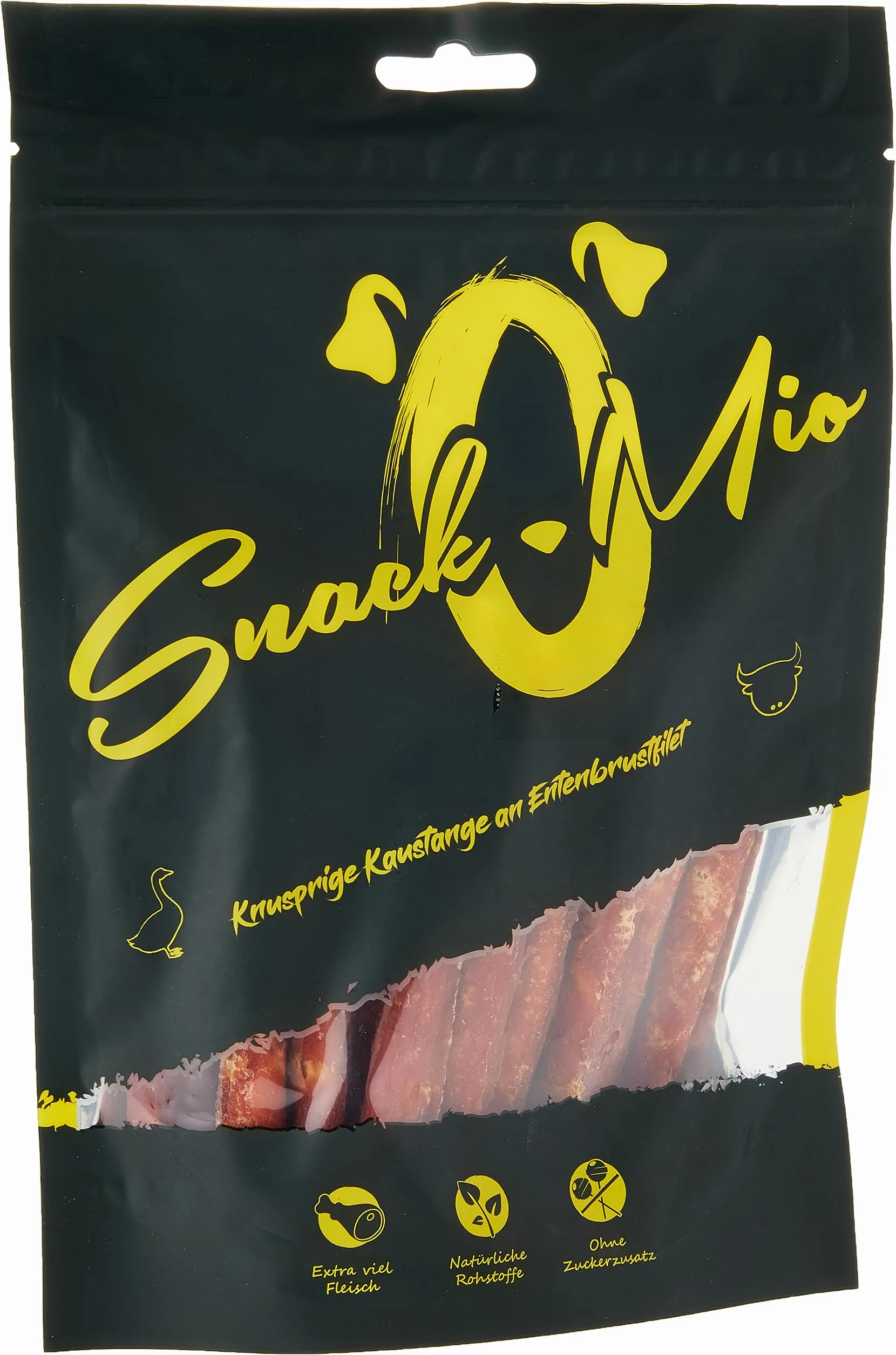Snackomio Venandi Animal Chrupiący kij do żucia na bazie fileta z piersi z kaczki - Premium Mastic dla psów, 200G - 200 g