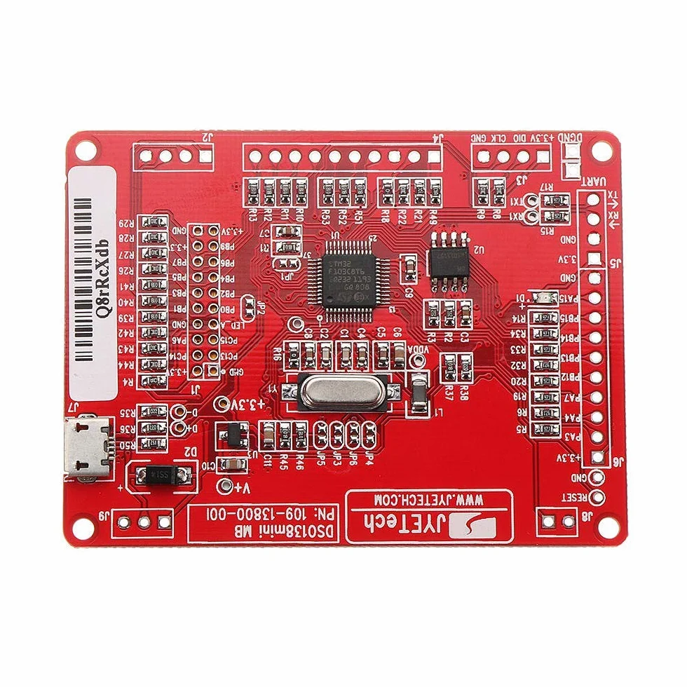 DollaTek Mini DIY cyfrowy oscyloskop zestaw SMD wstępnie lutowany 200 kHz 3,5 V-6 V DC z obudową