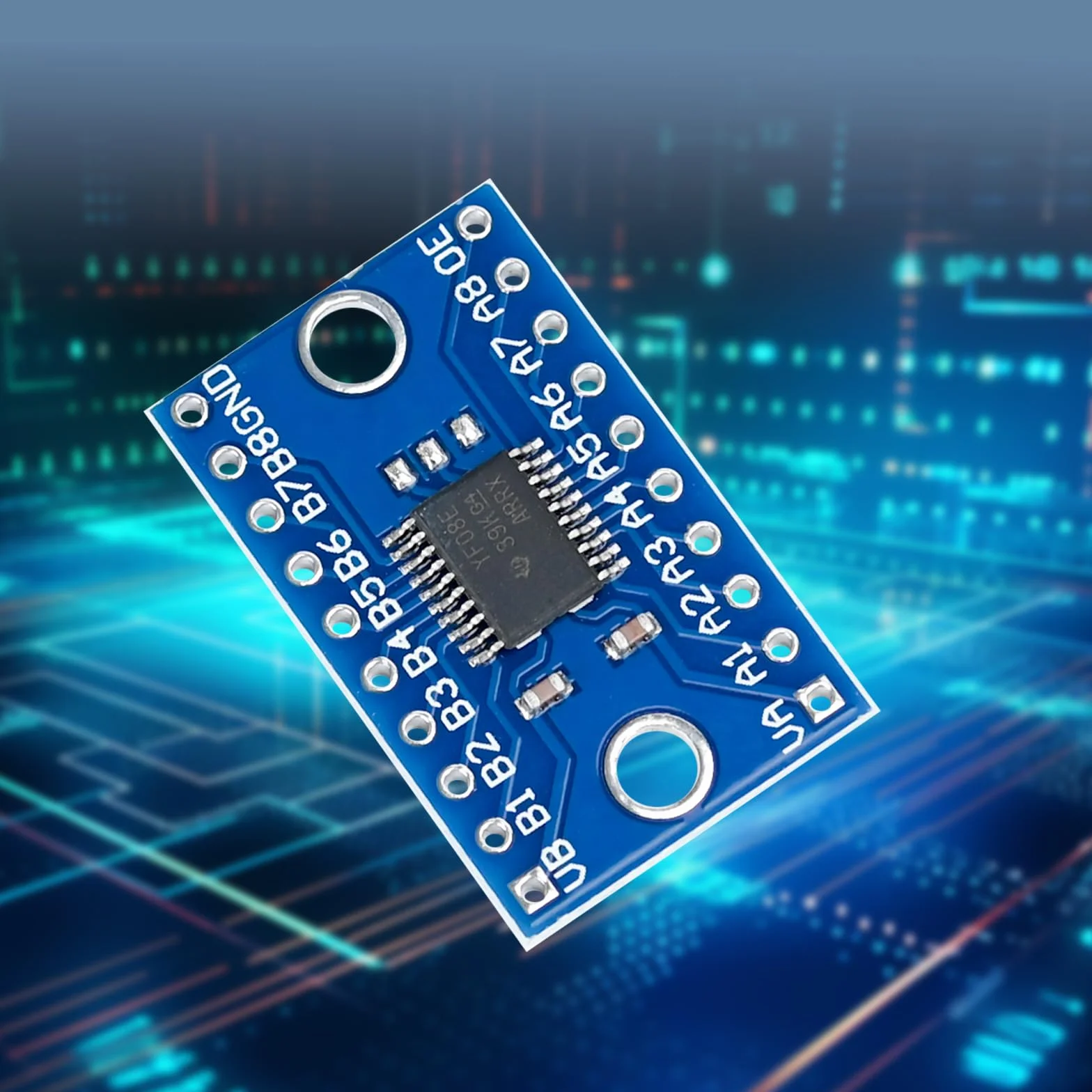 Podazz Wysokoprędkowy pełnoduplexowy konwerter poziomu logiki 8-kanałowy SPI 8-drożny 3.3V 5V I2C IIC 8-bitowy dwukierunkowy moduł konwertera kompatybilny z Raspberry Pi i Arduino (5-pack)