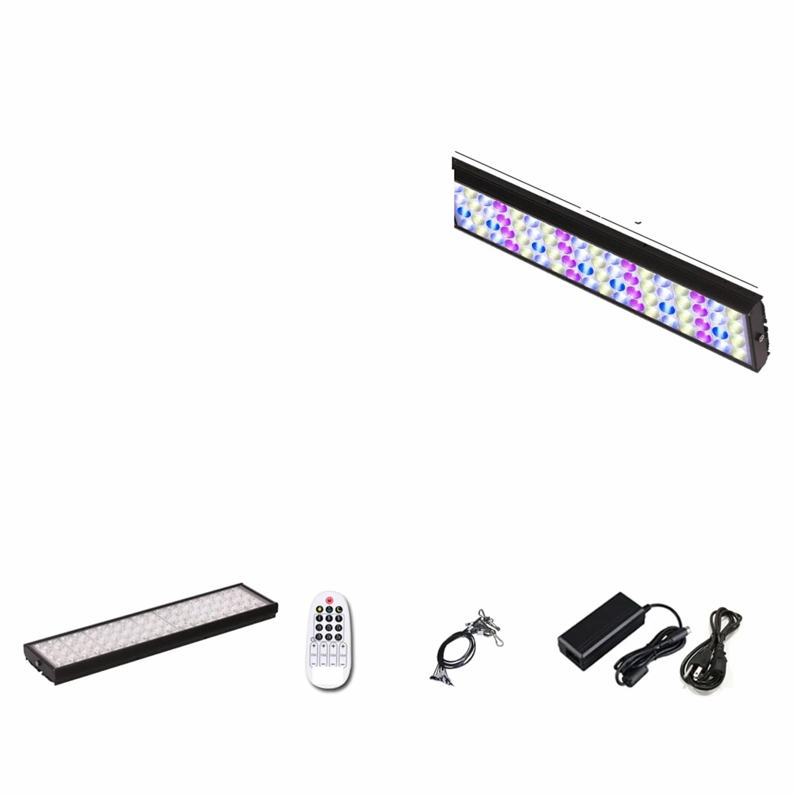oświetlenie akwarium 60cm-150cm WRGB oświetlenie LED do akwarium z timerem potężne oświetlenie do akwarium akwaria oświetlenie dekoracyjne świeżo posadzone światła do akwarium roślinnego(For 50-70cm T