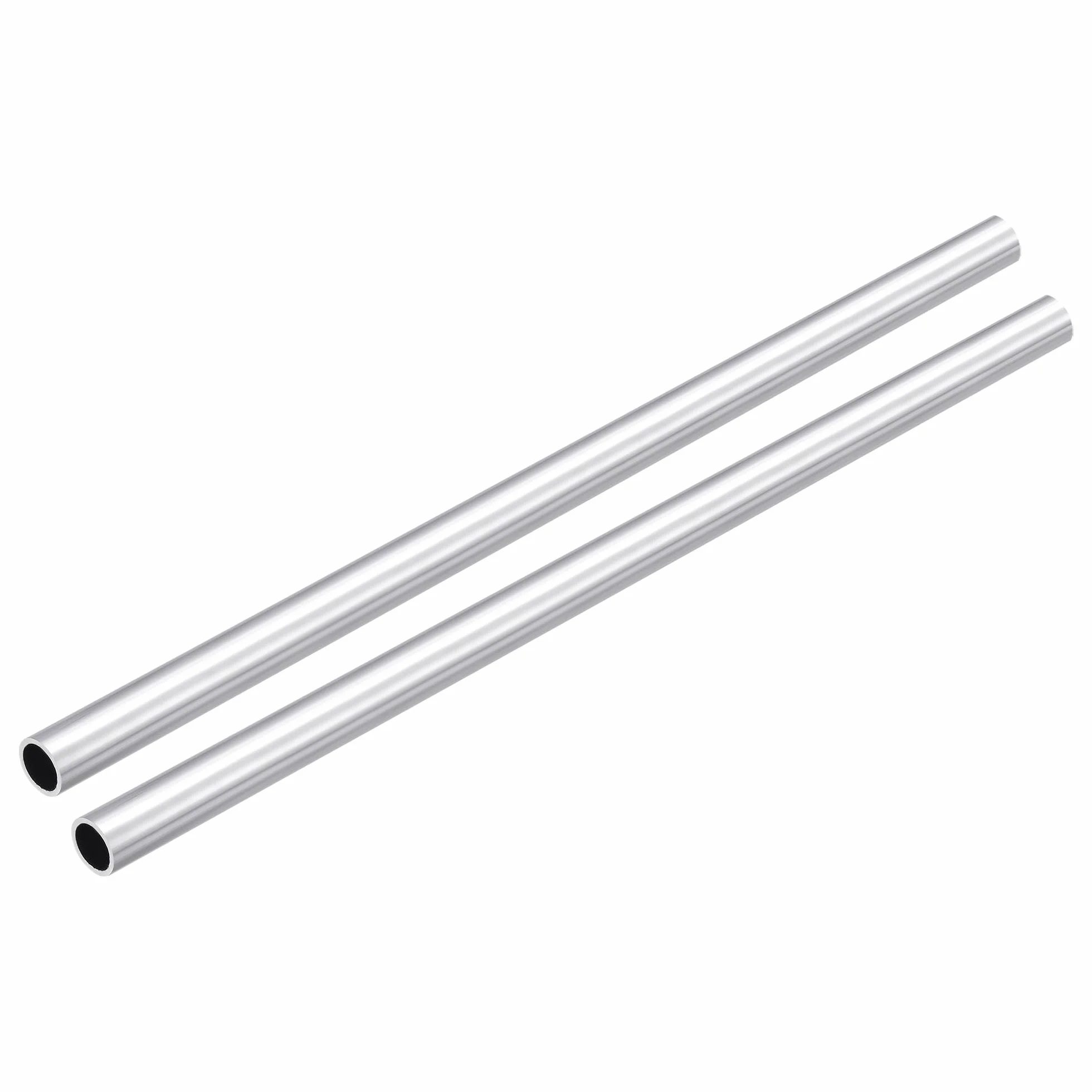 DMiotech 2-pak (10 mm śr. x 8 mm ID) 6063 aluminiowa okrągła rura o długości 200 mm przemysłowe metalowe rury do maszyn rama budowa projektów DIY