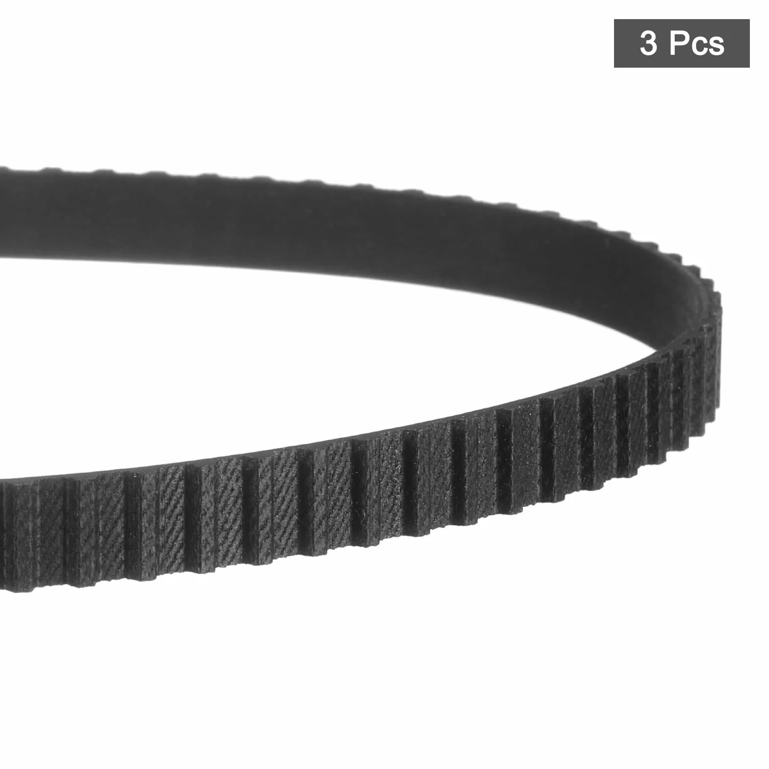 QUARKZMAN 3 szt. 150xl 037 pasek rozrządu 75 zębów czarny gumowy pasek rozrządu, szerokość 10 mm, skok 5,08 mm, części drukarki 3D, część paska rozrządu