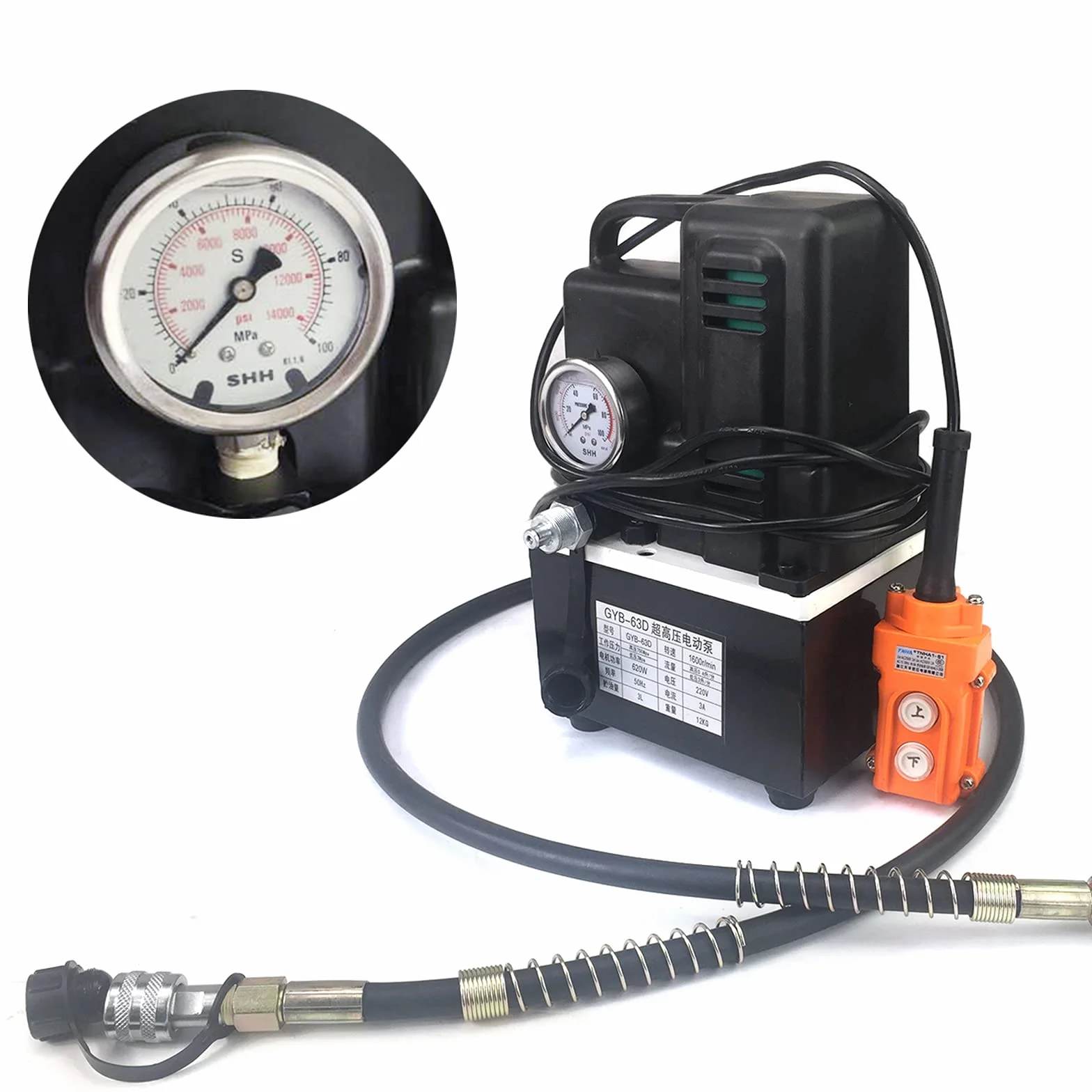 Elektryczna pompa hydrauliczna z zaworem magnetycznym, wysokie ciśnienie, agregat hydrauliczny
