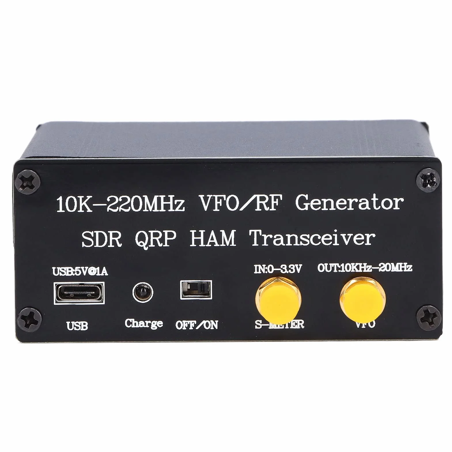 Nadajnik-odbiornik SDR QRP HF, Oscylator o Zmiennej Częstotliwości 10K-220 MHz, Oscylator o Zmiennej Częstotliwości HAM Generator VFO RF, Nadajnik-odbiornik Radiowy HAM, z Kablem do Transmisji Danych