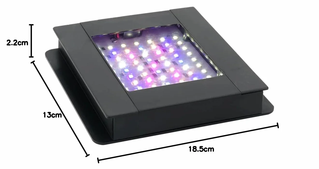 Fluval Plant 3.0, nano oświetlenie LED do akwariów słodkowodnych, 12,7 x 12,7 cm, 15 W